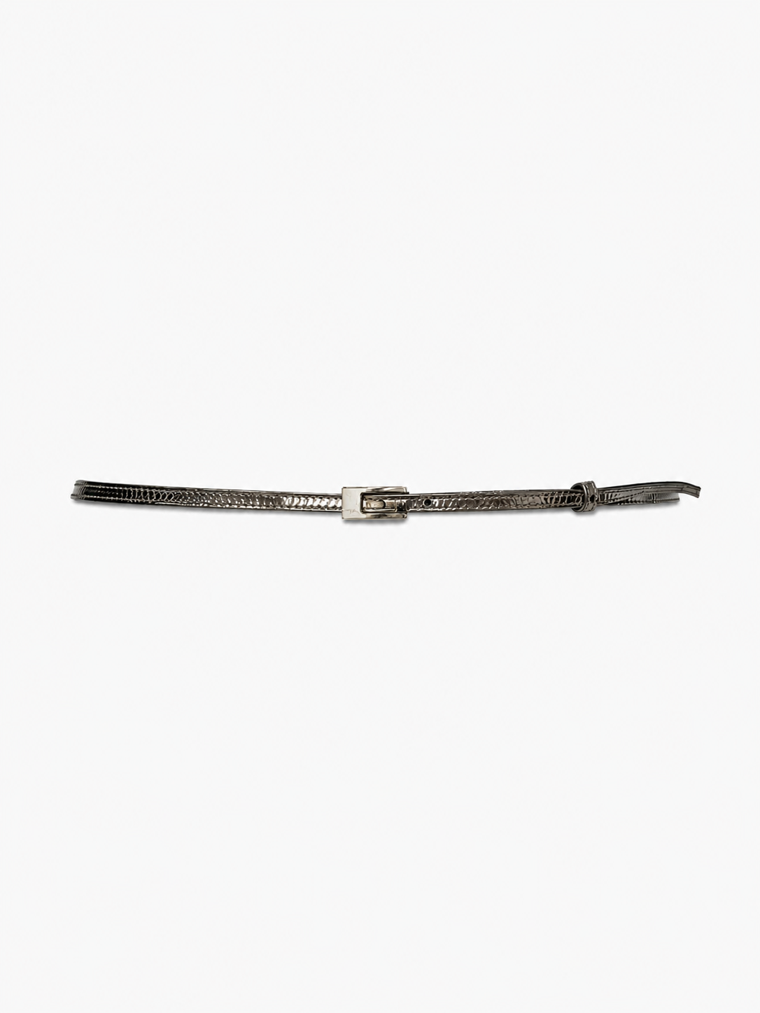 Gucci Skinny Belt — Silver