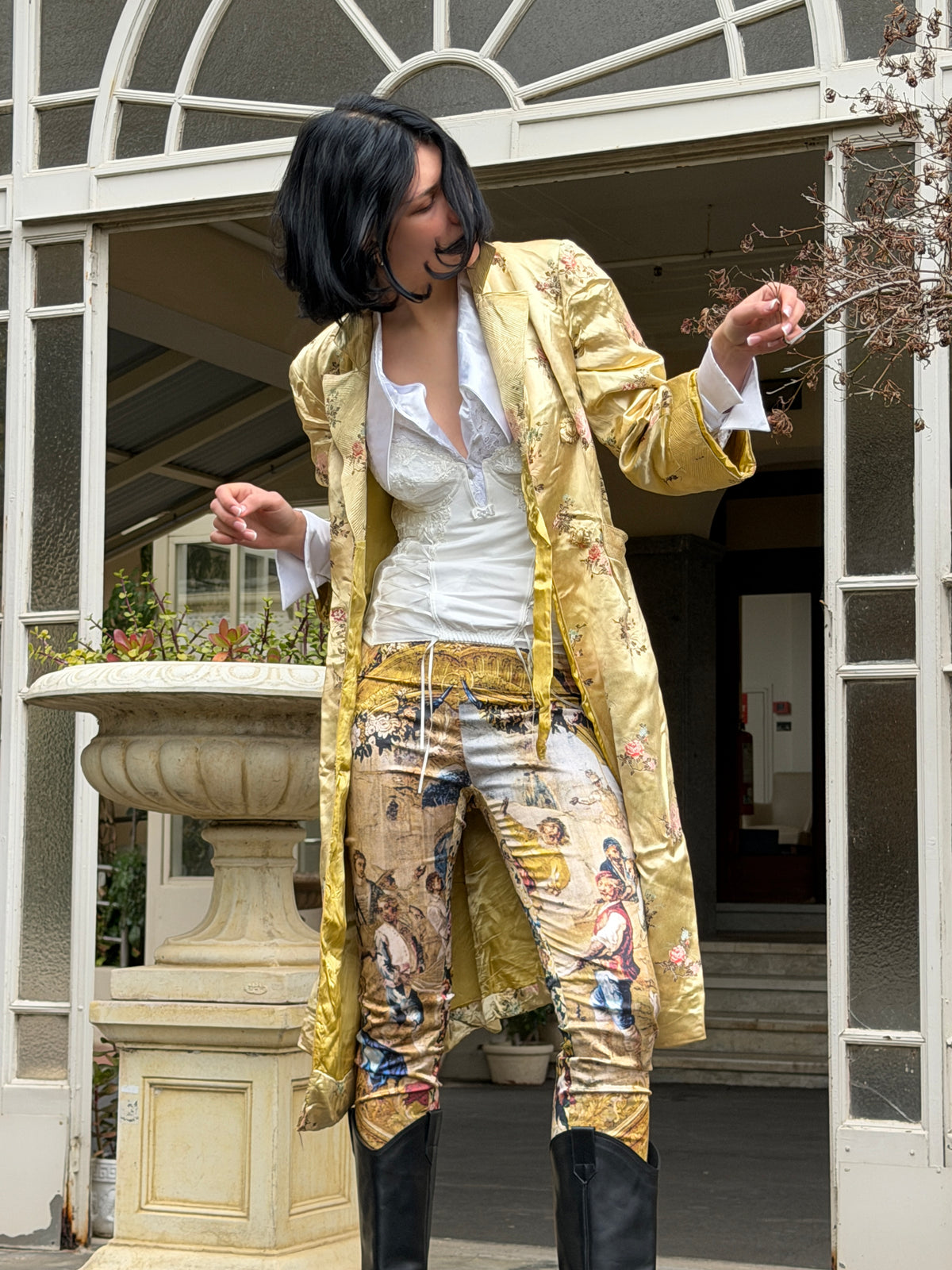 D&G by Dolce & Gabbana Italian Cathedral Painting Pants