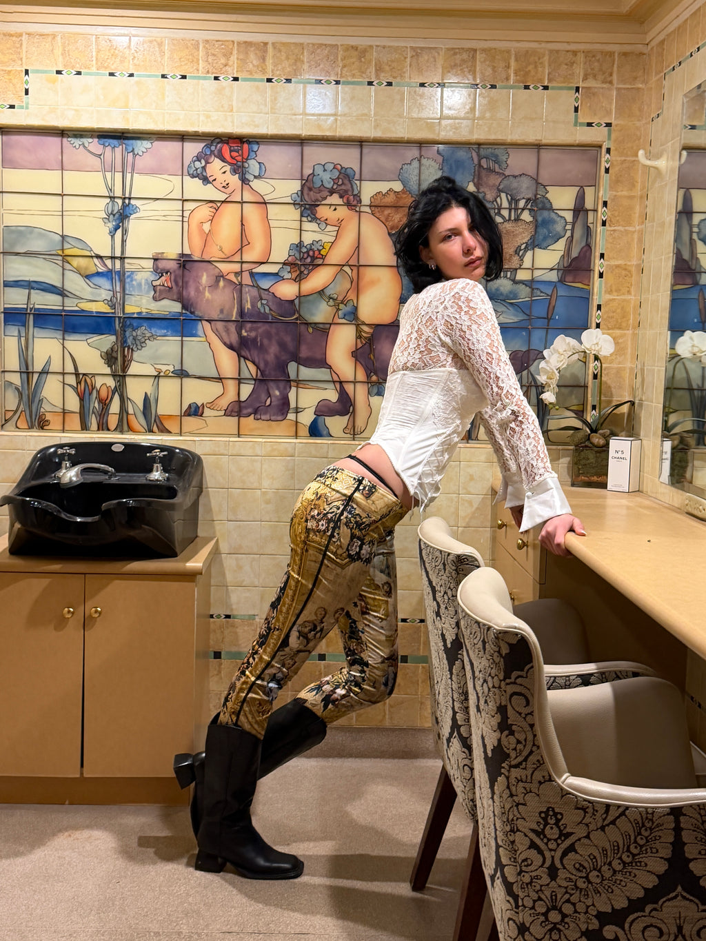 D&G by Dolce & Gabbana Italian Cathedral Painting Pants