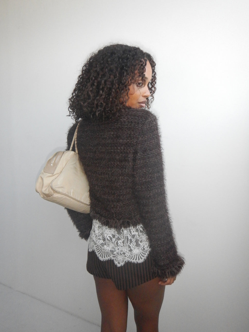 Balmain Vintage Brown Cardigan (XS/S)