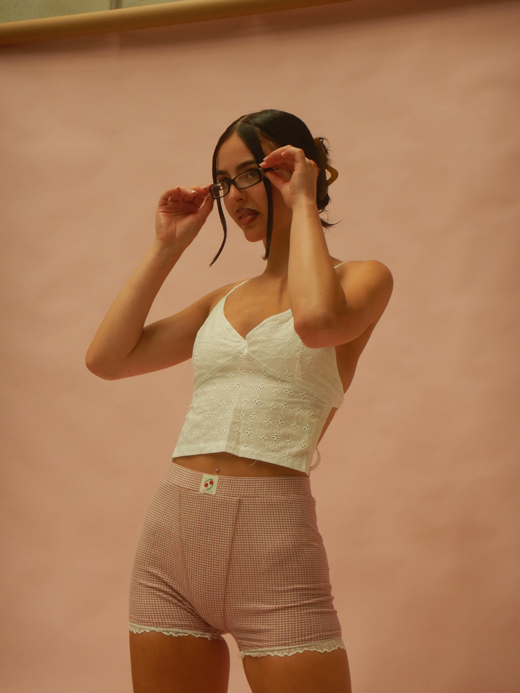 Peggy Backless Top — Broderie