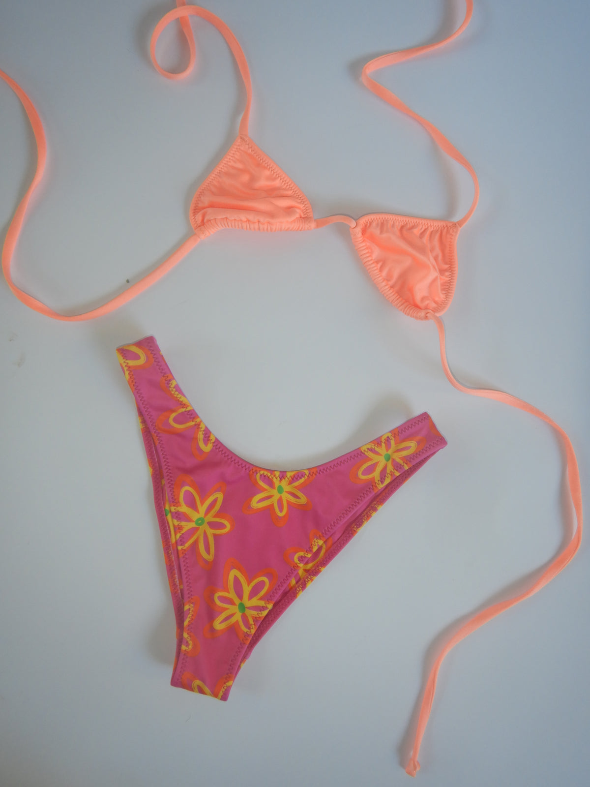 Mermaid Power Top — Peach Shine