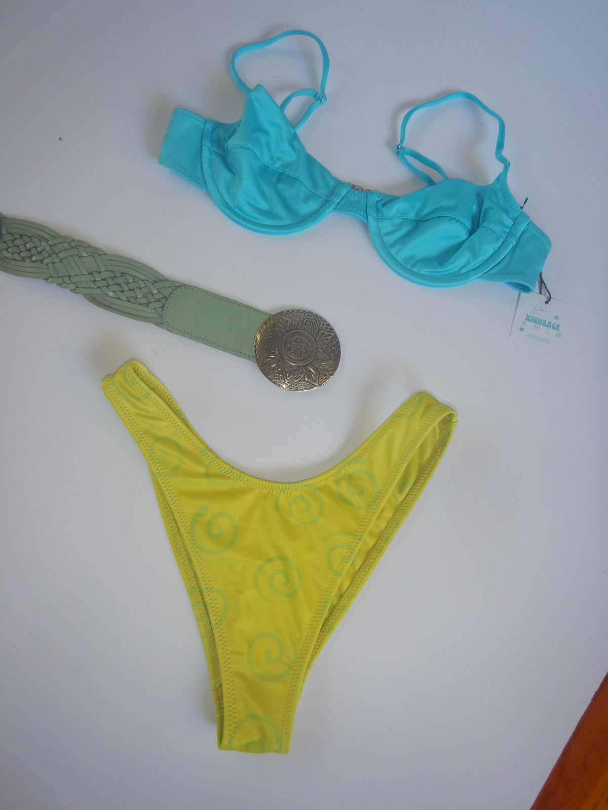 Fairytopia Balconette Top — Aqua Shine
