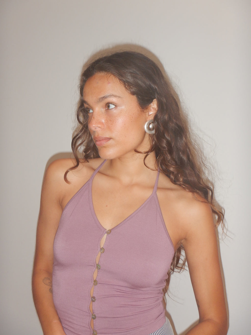 Bliss Halter Top — Mauve
