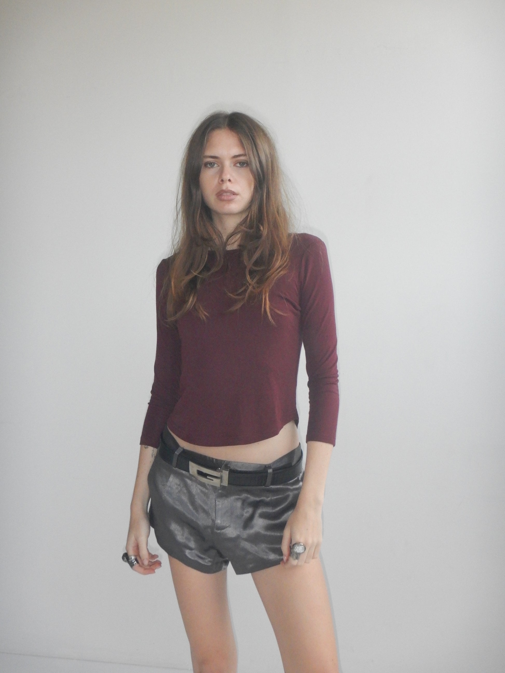 Off Duty Top — Oxblood