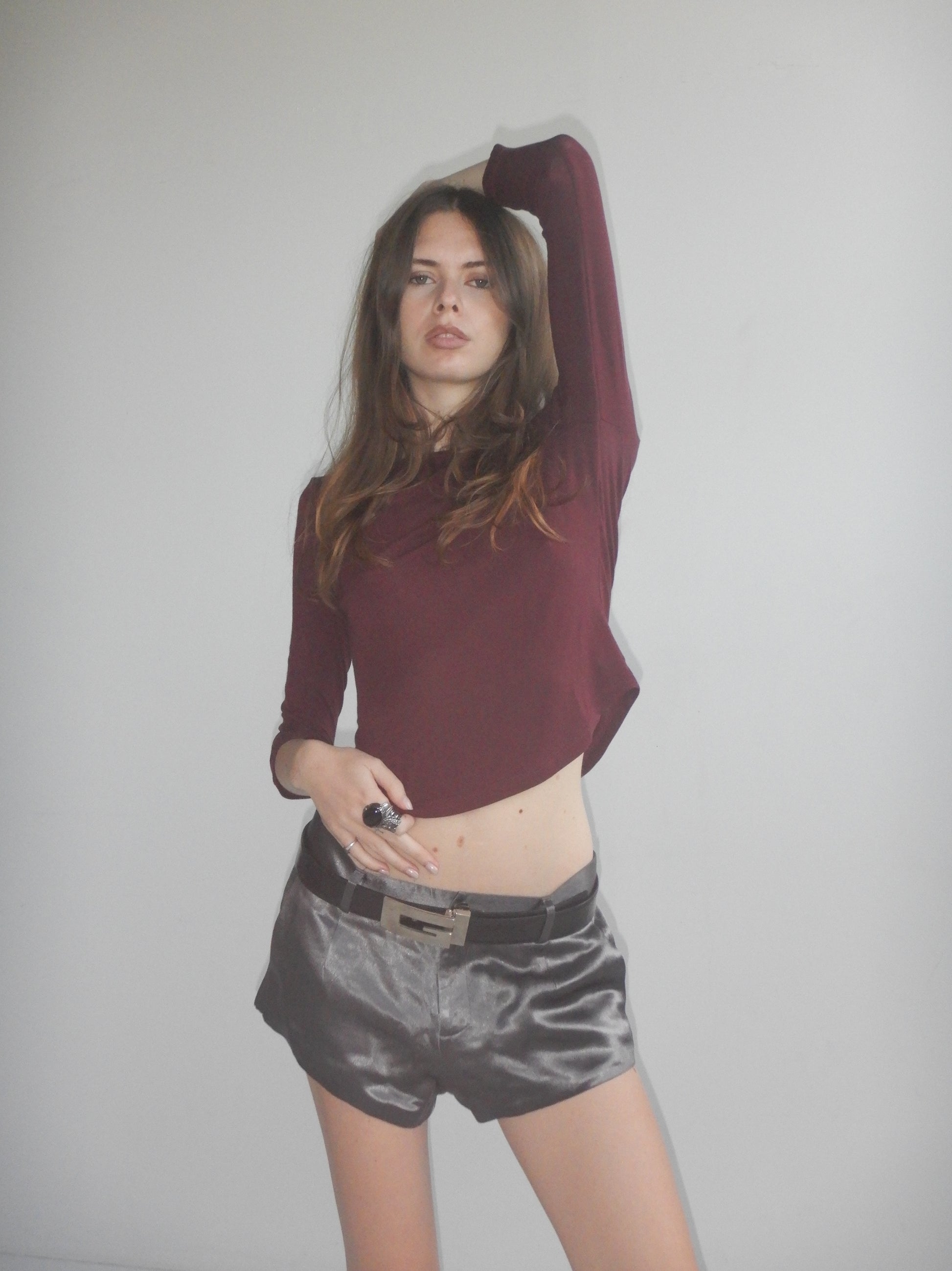 Off Duty Top — Oxblood