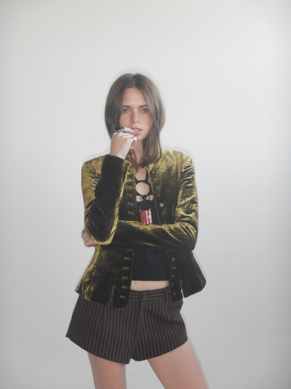 100% Silk Velvet Ralph Lauren Jacket (XXS/XS)