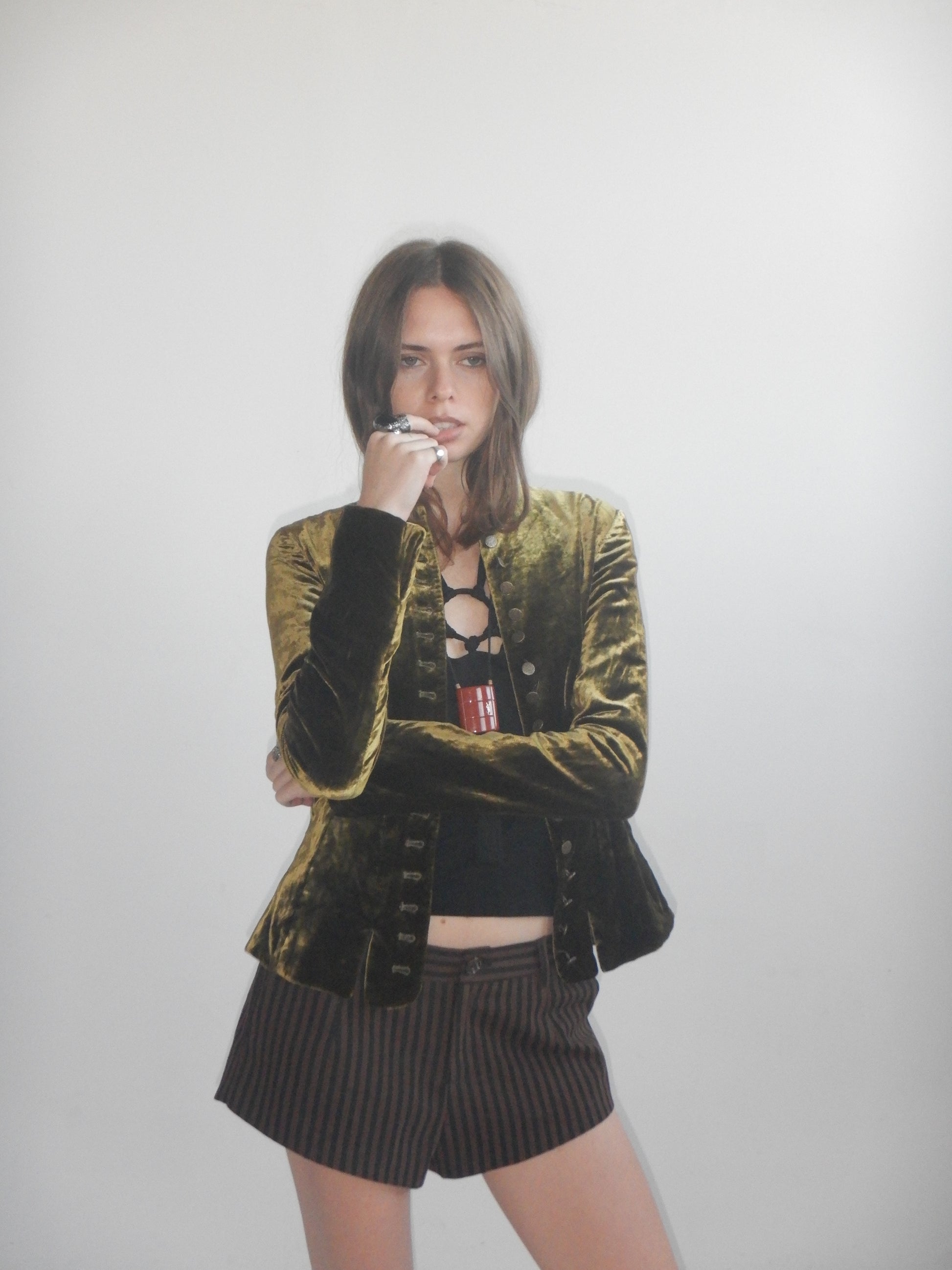 100% Silk Velvet Ralph Lauren Jacket (XXS/XS)