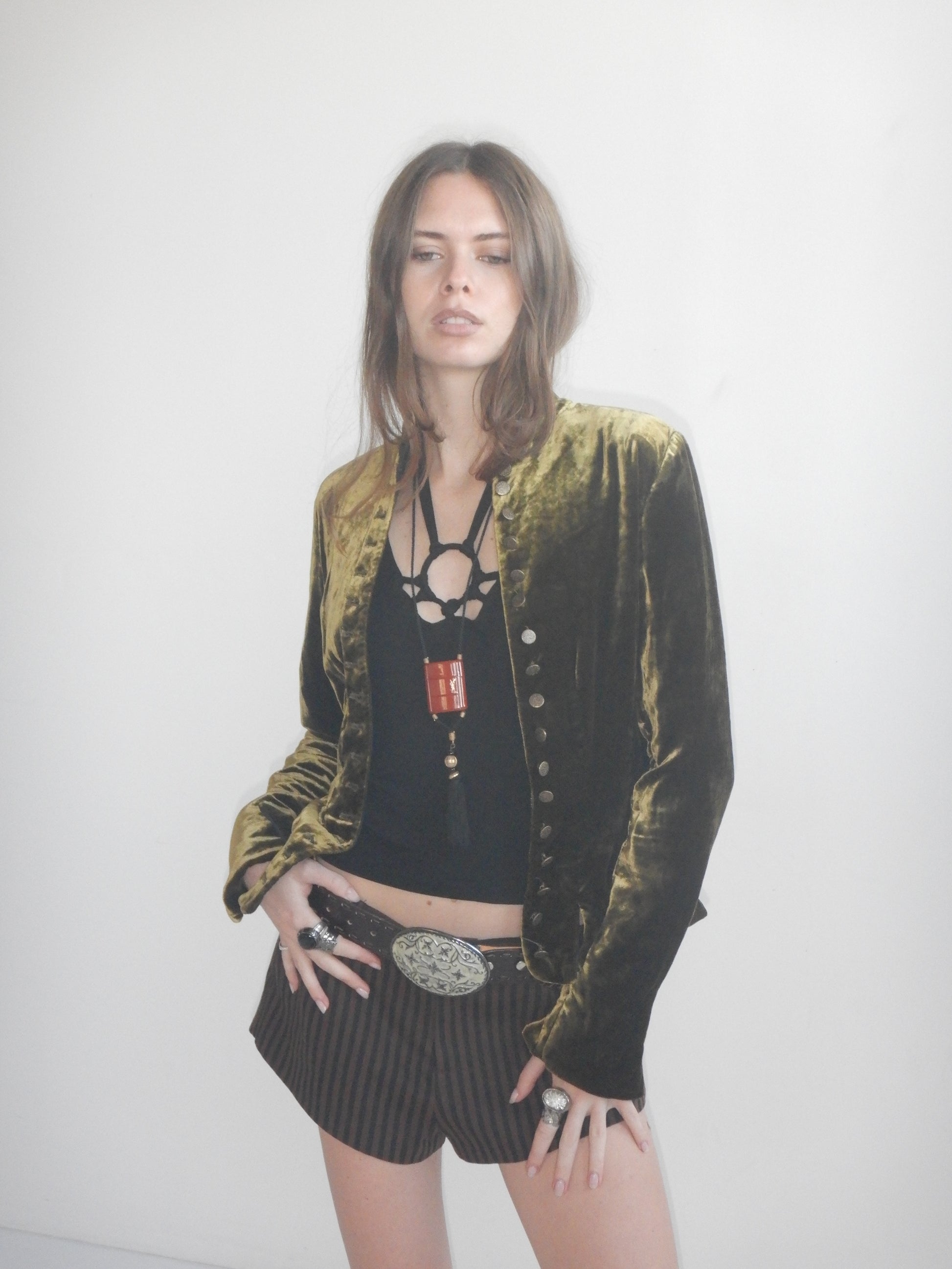 100% Silk Velvet Ralph Lauren Jacket (XXS/XS)