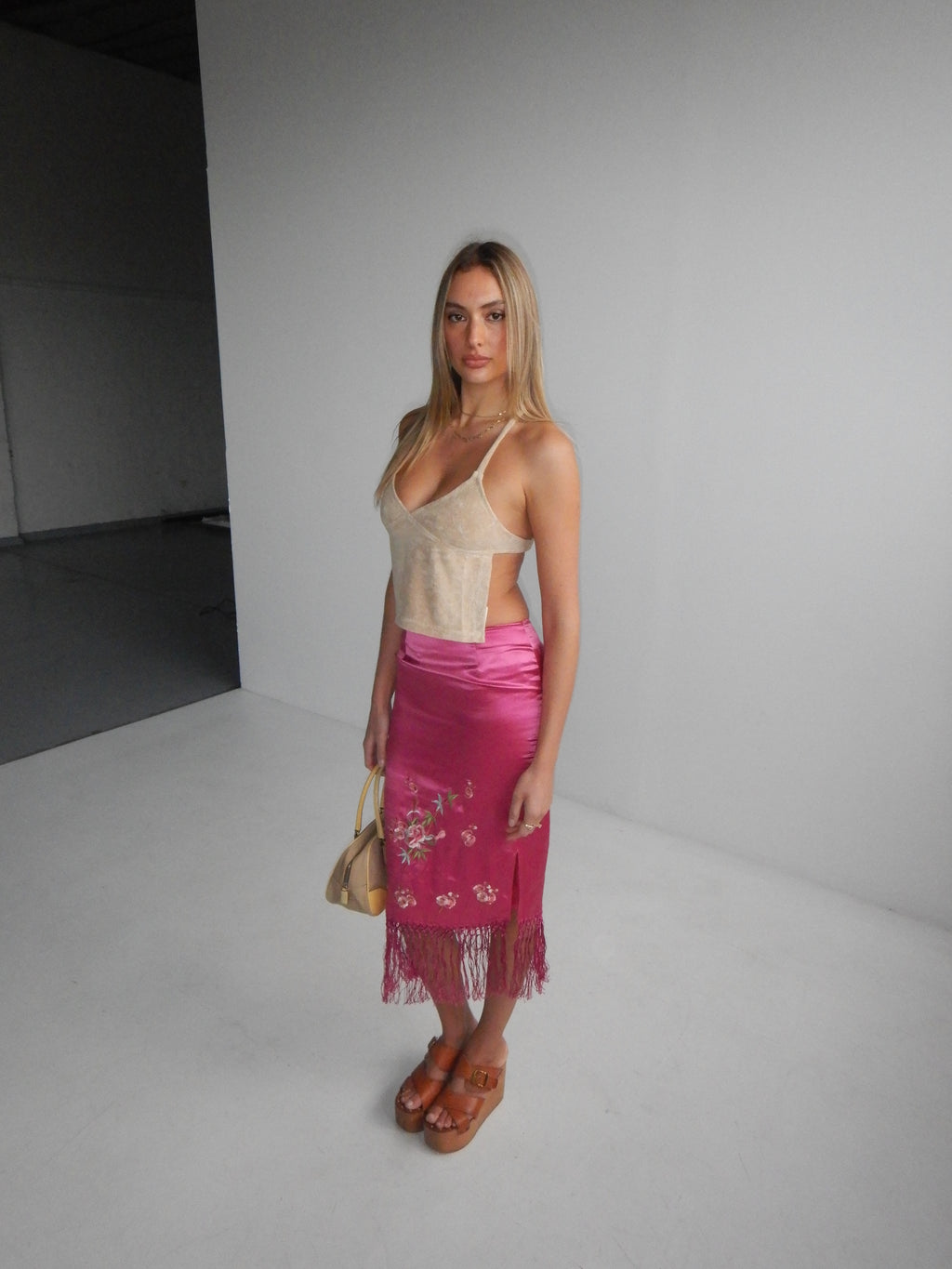 Peggy Backless Top — Ecru