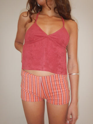 Peggy Backless Top — Plum