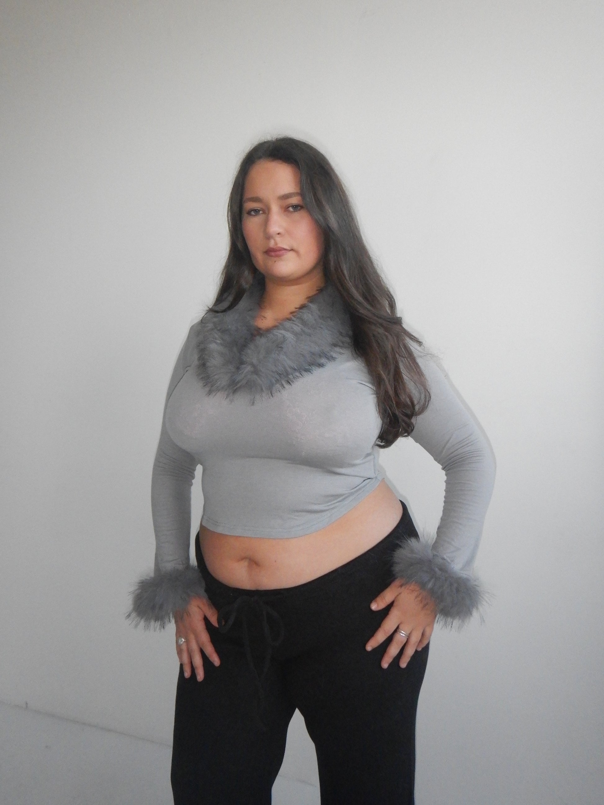 Off Duty Top — Faux Fur