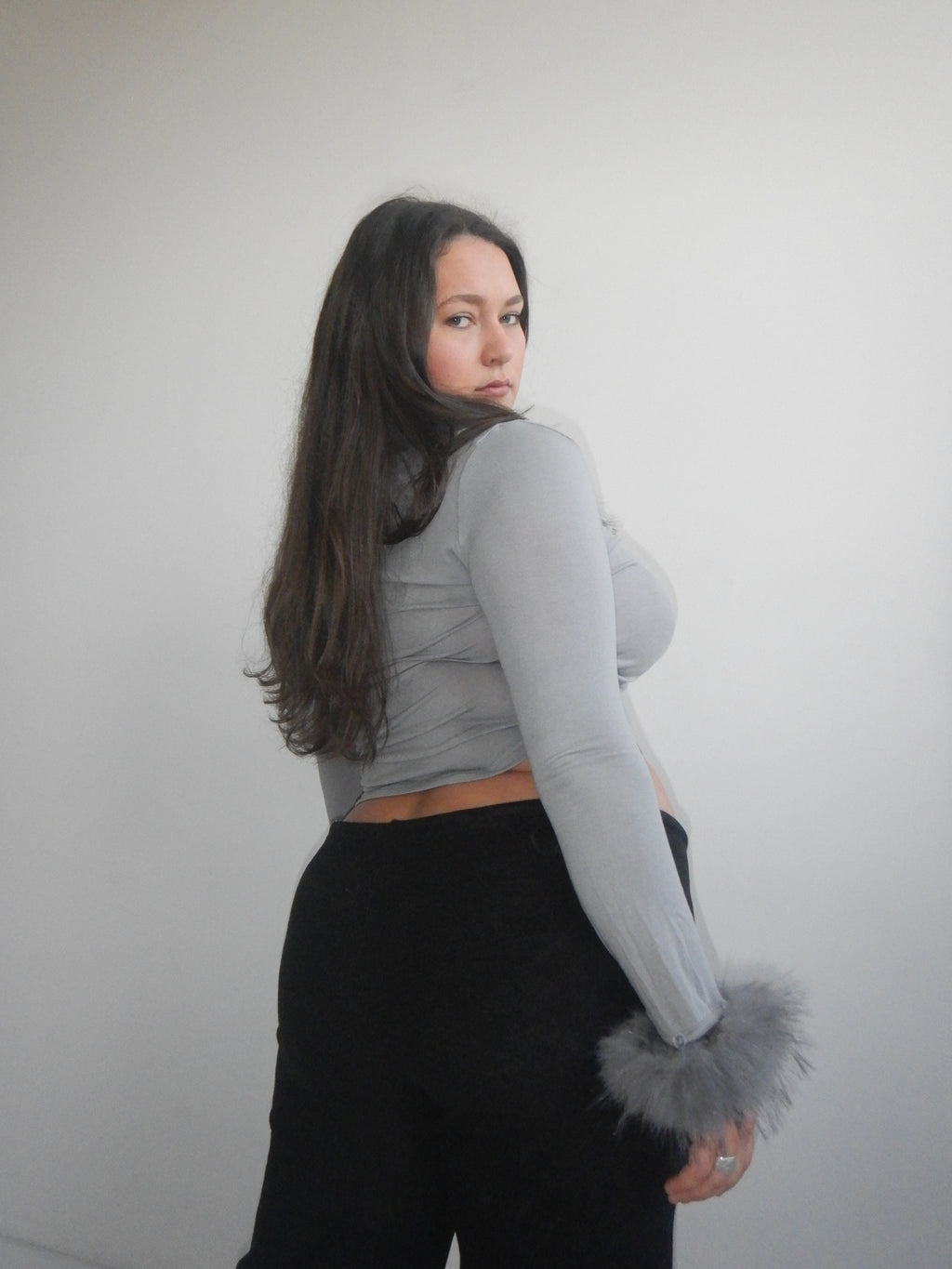 Off Duty Top — Faux Fur