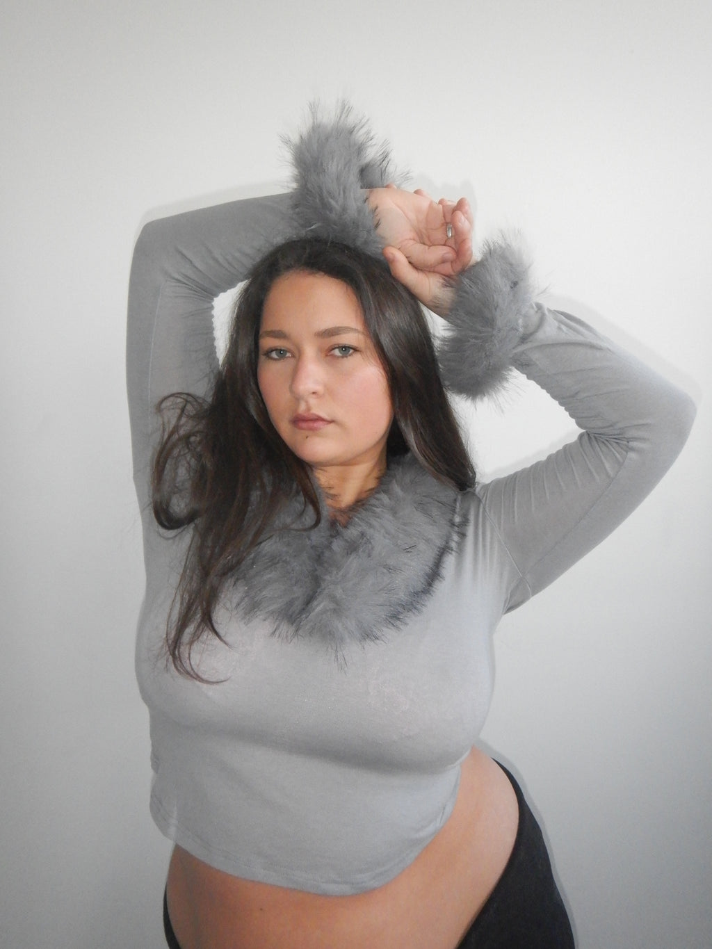 Off Duty Top — Faux Fur