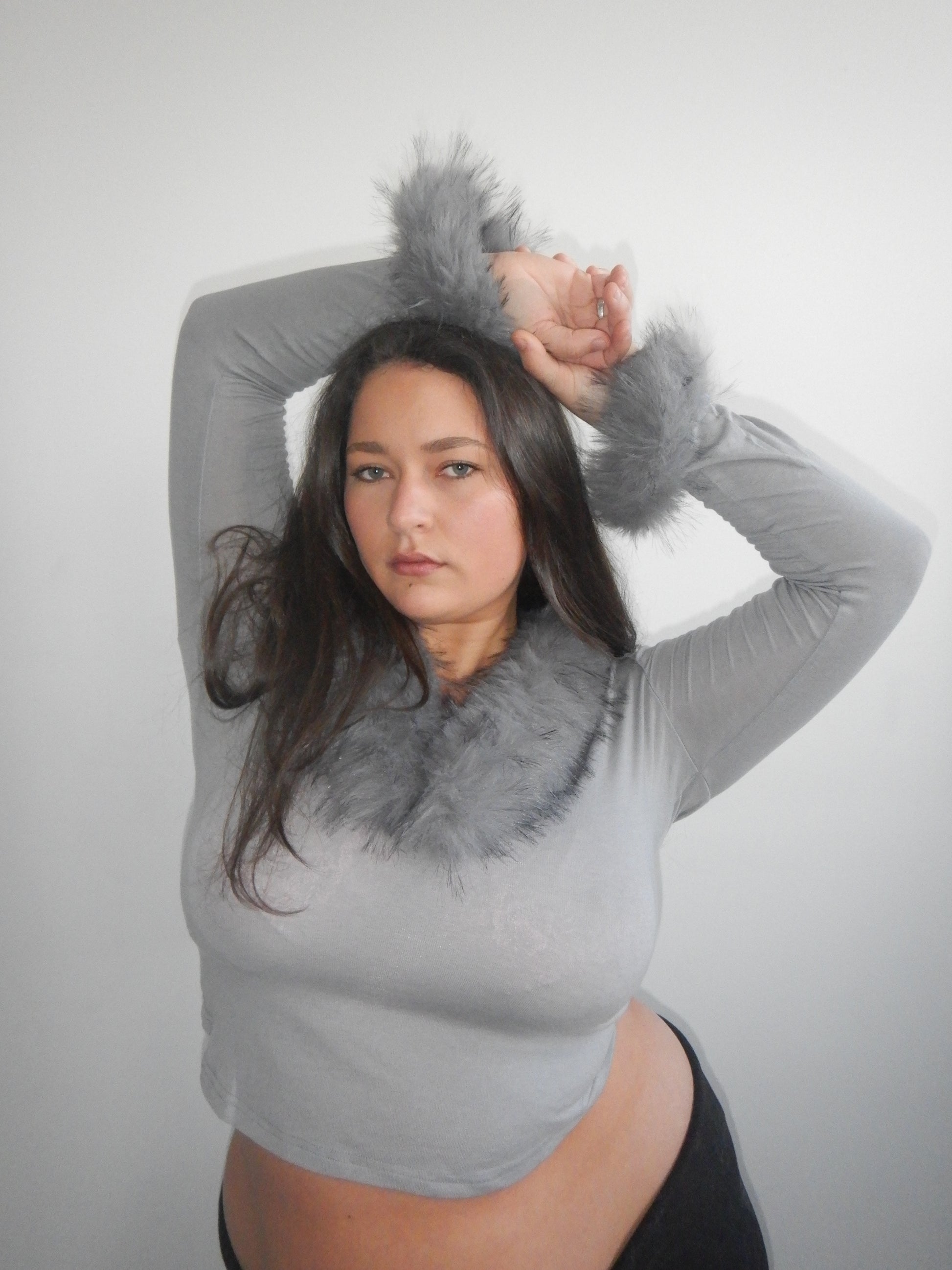 Off Duty Top — Faux Fur