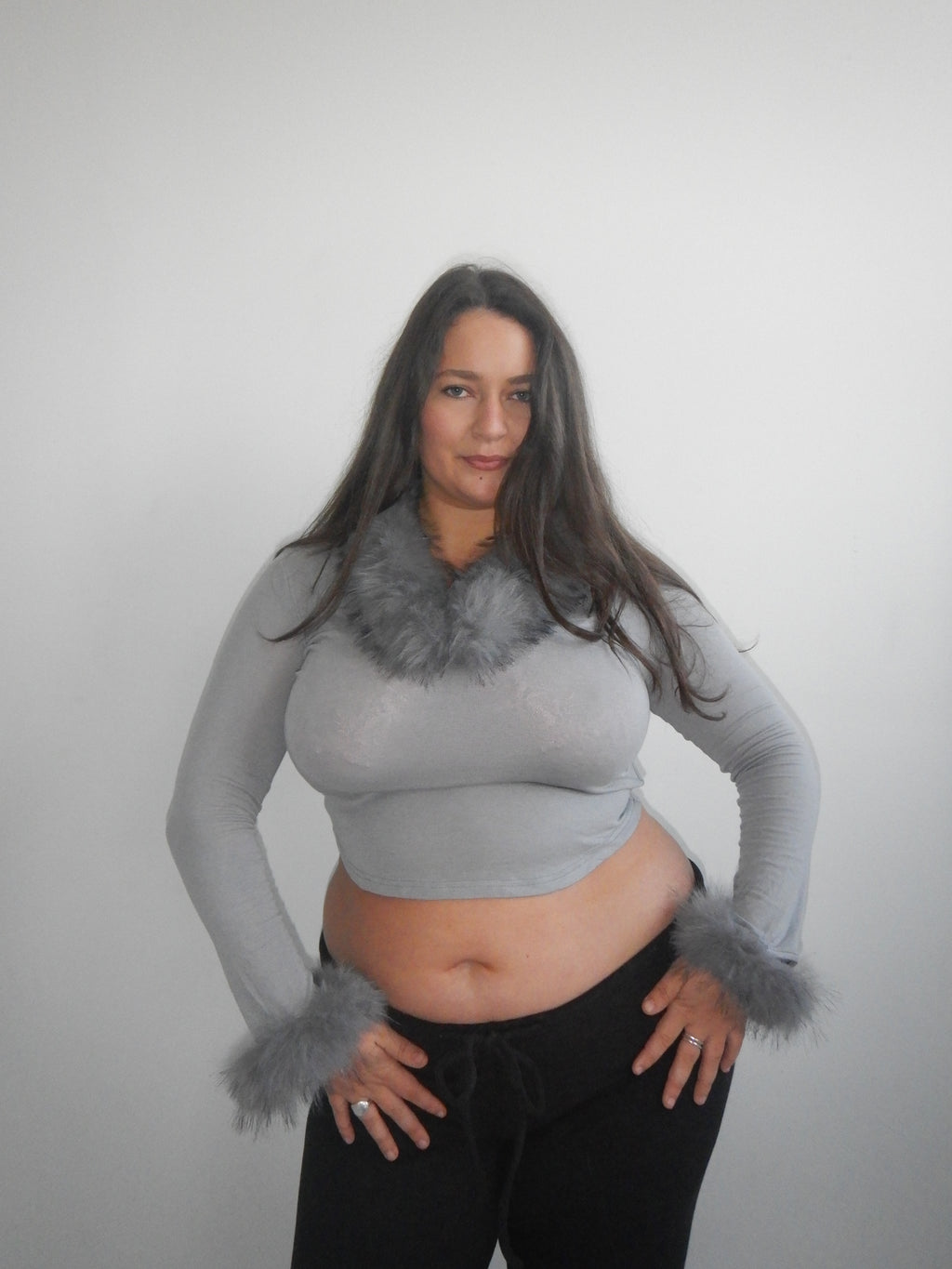 Off Duty Top — Faux Fur