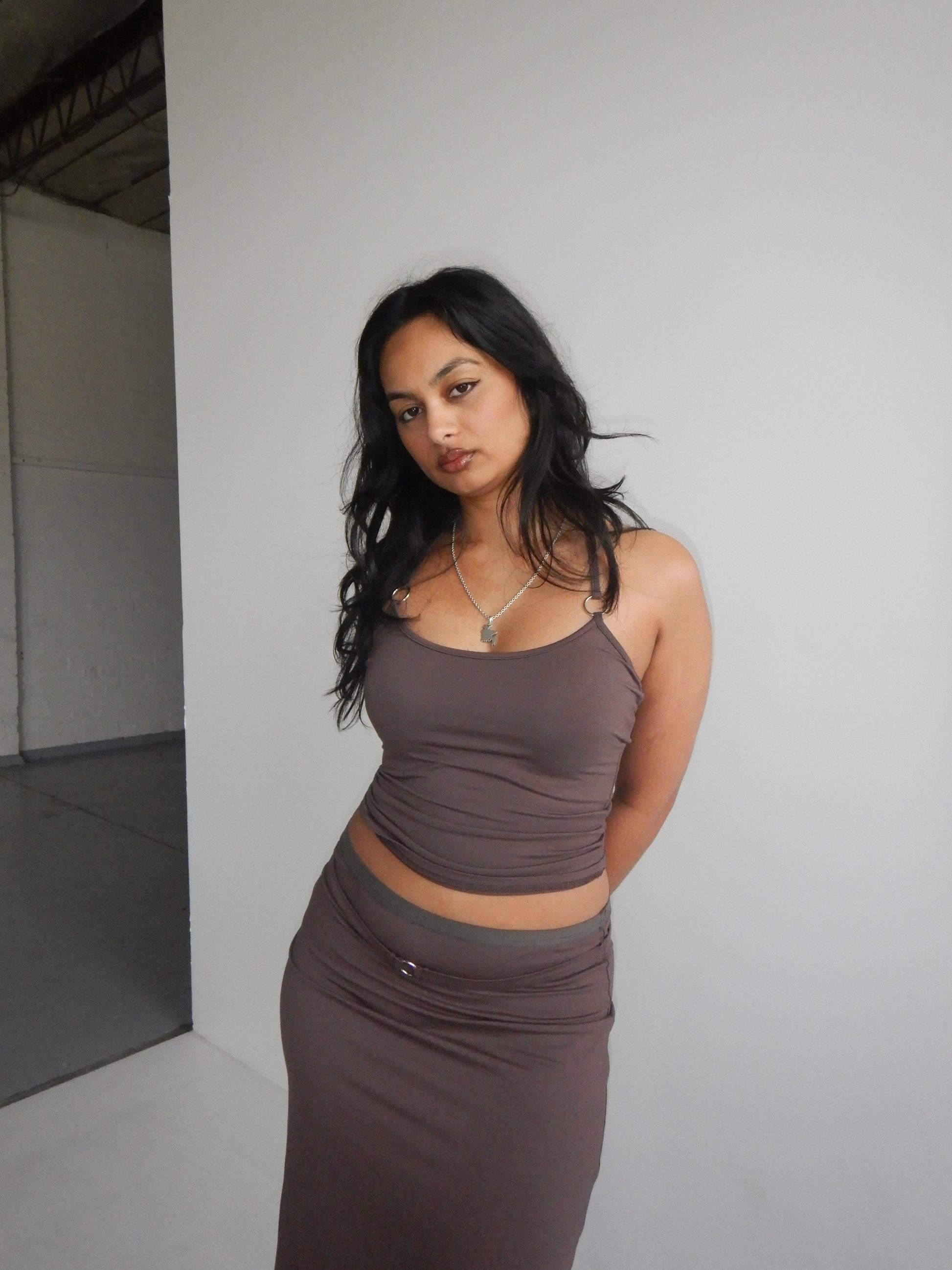Aquila O'Ring Tank Top — Umber