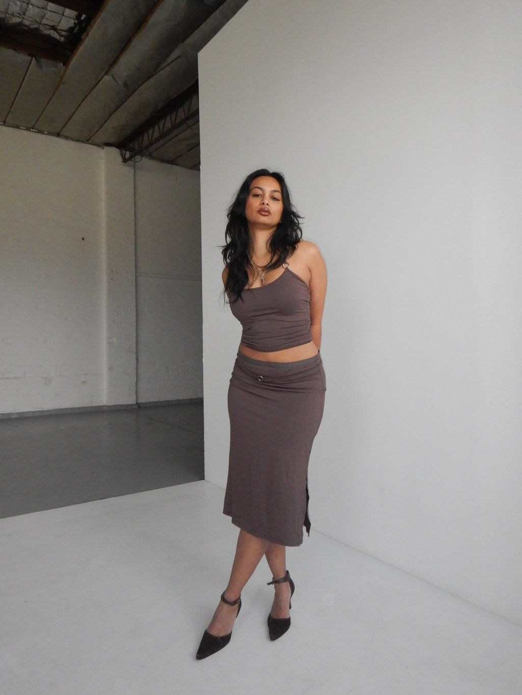 Aquila O'Ring Tank Top — Umber