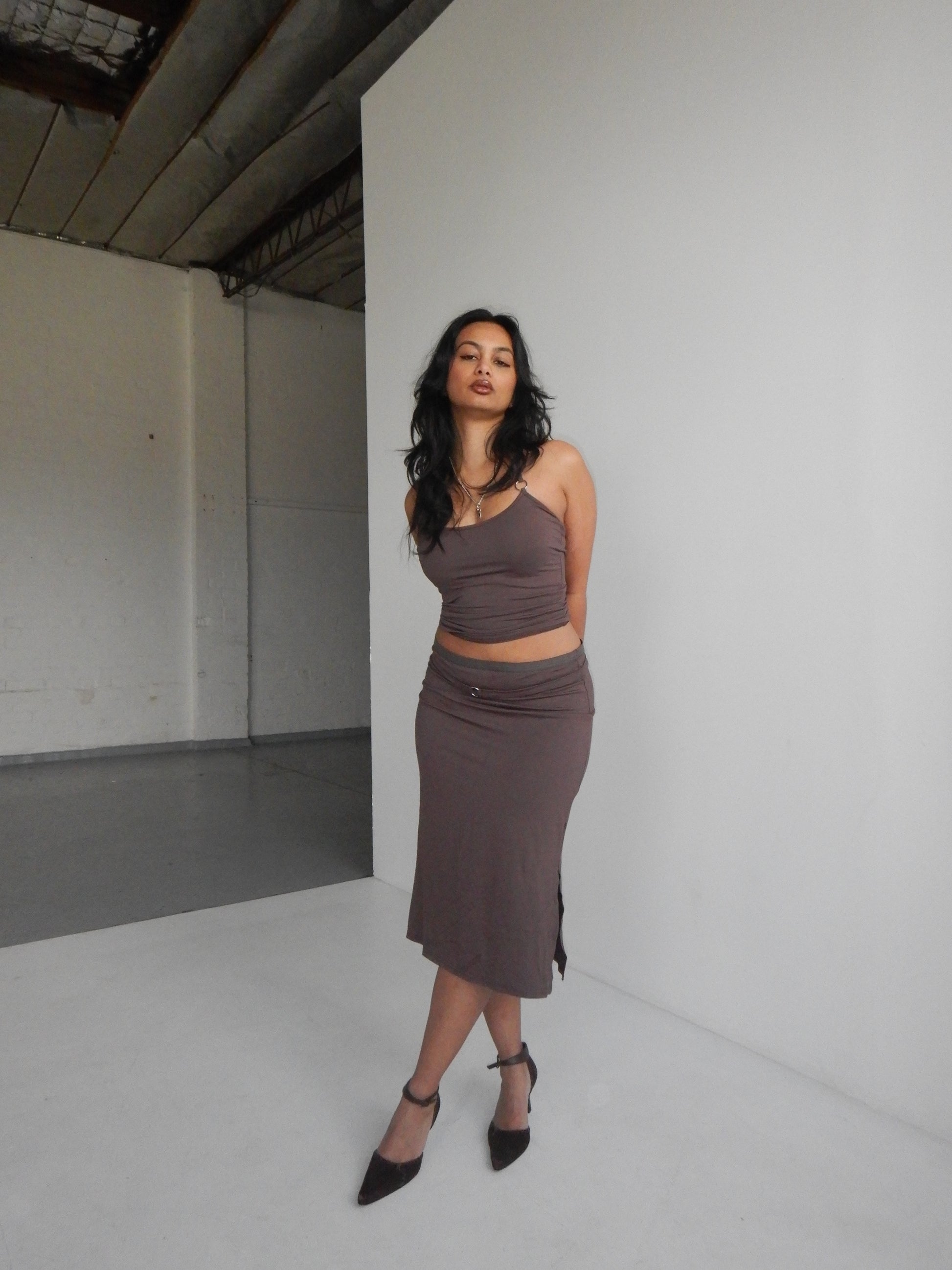 Aquila O'Ring Tank Top — Umber