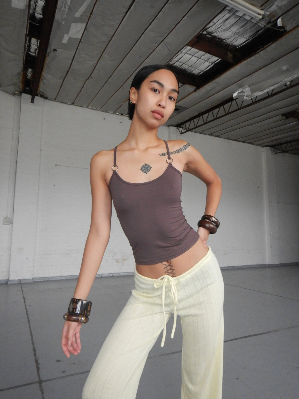 Aquila O'Ring Tank Top — Umber