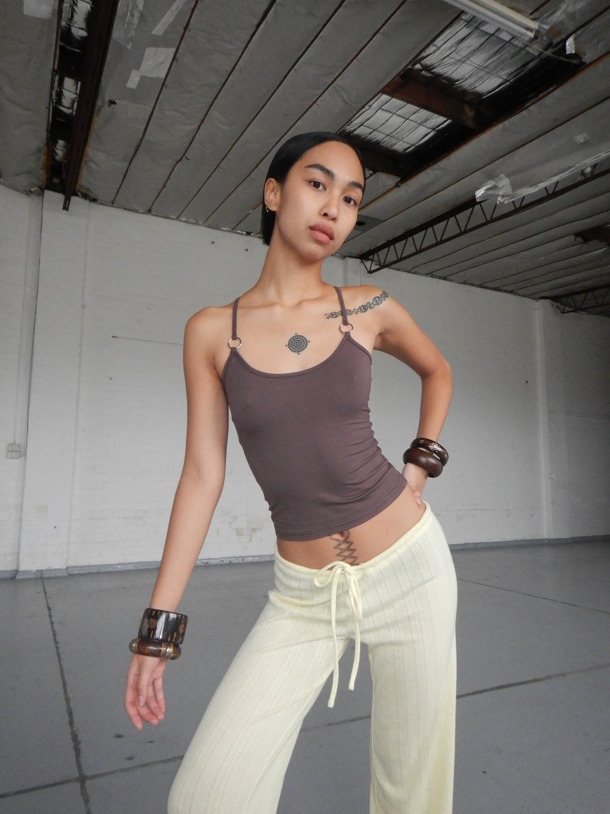 Aquila O'Ring Tank Top — Umber