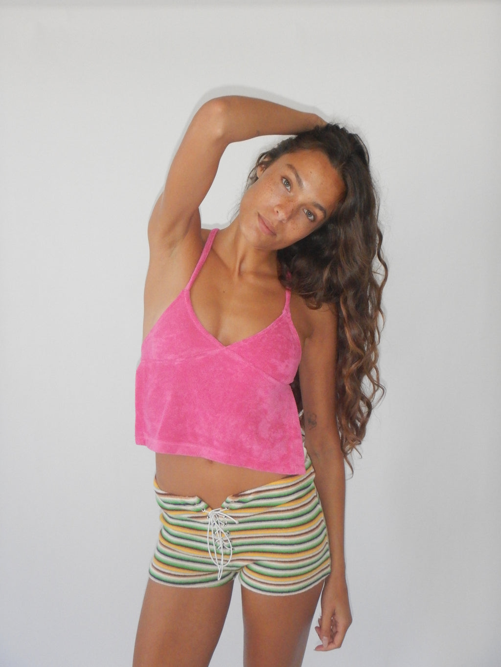 Peggy Backless Top — Pink