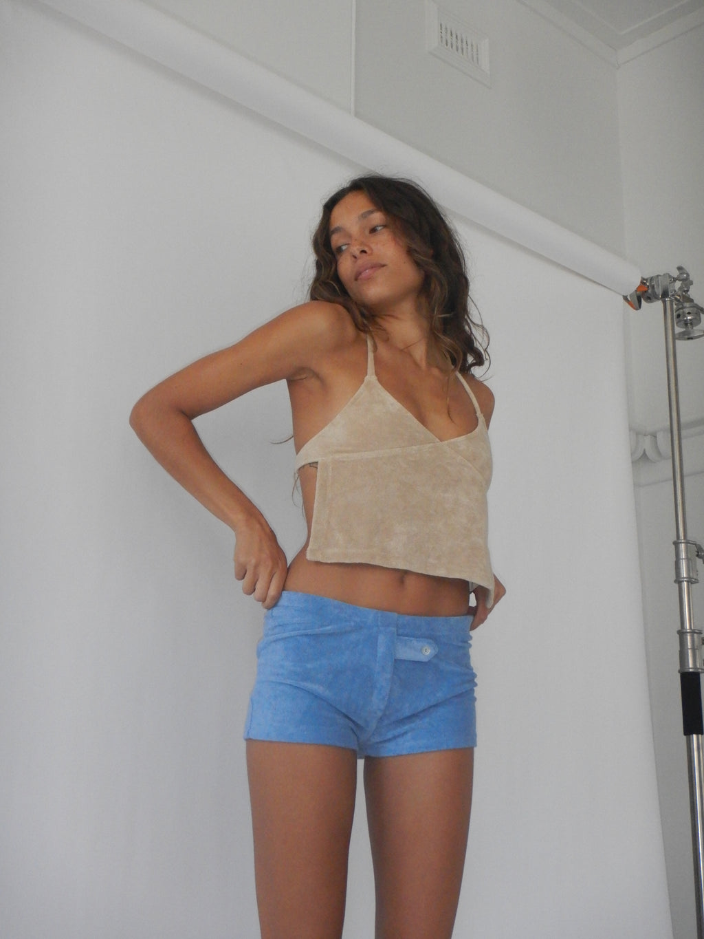 Peggy Backless Top — Ecru