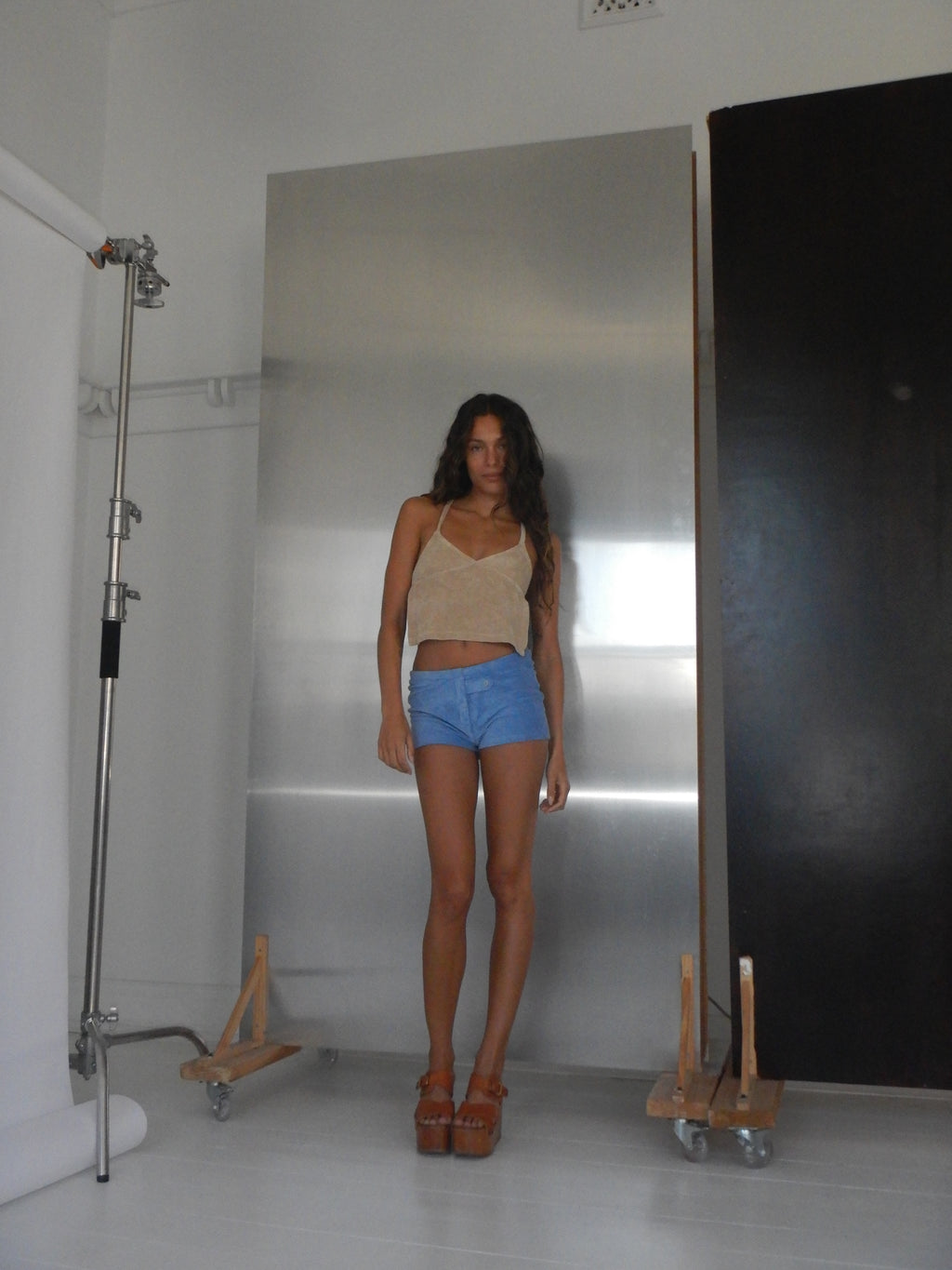 Peggy Backless Top — Ecru