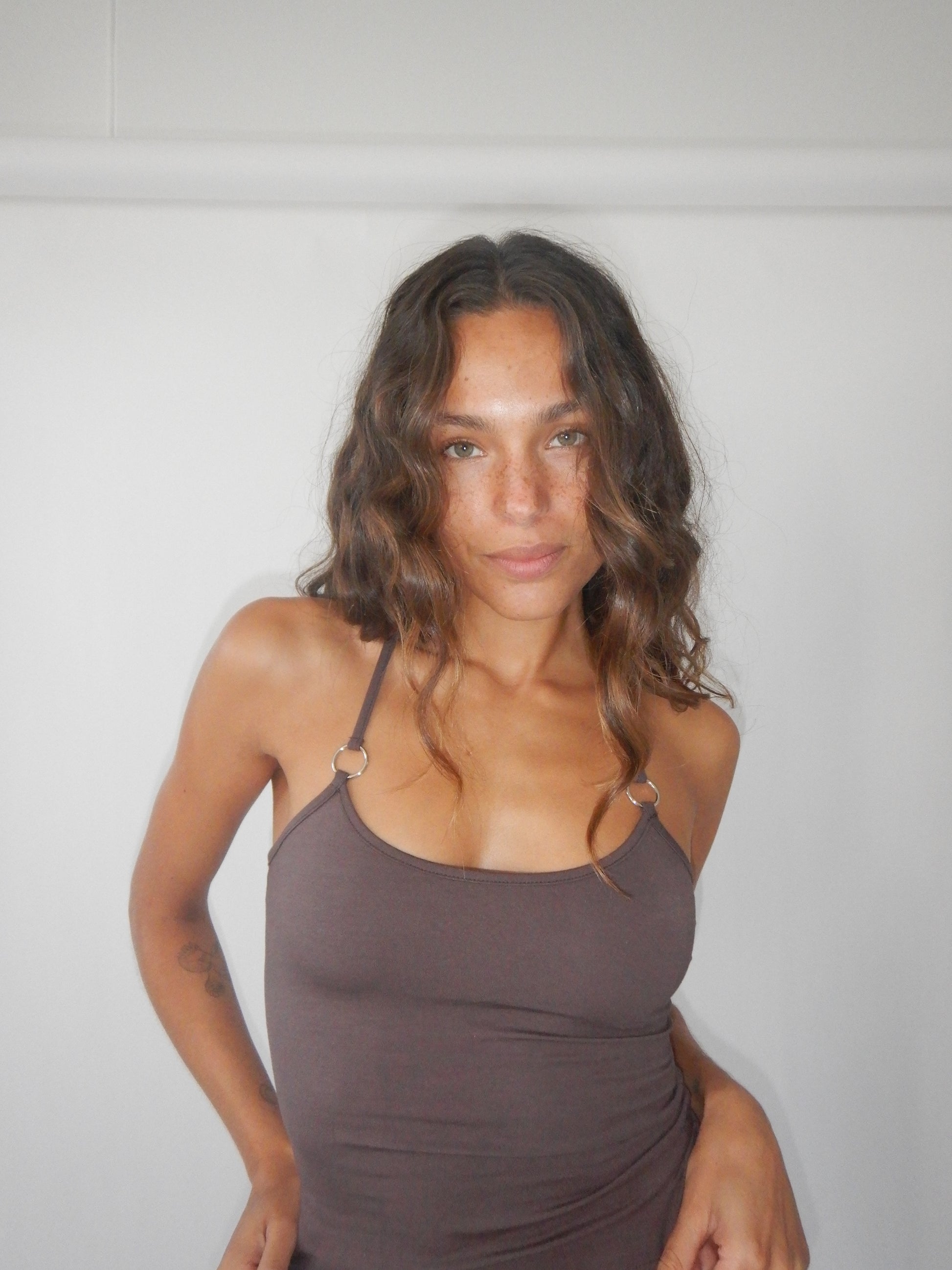 Aquila O'Ring Tank Top — Umber