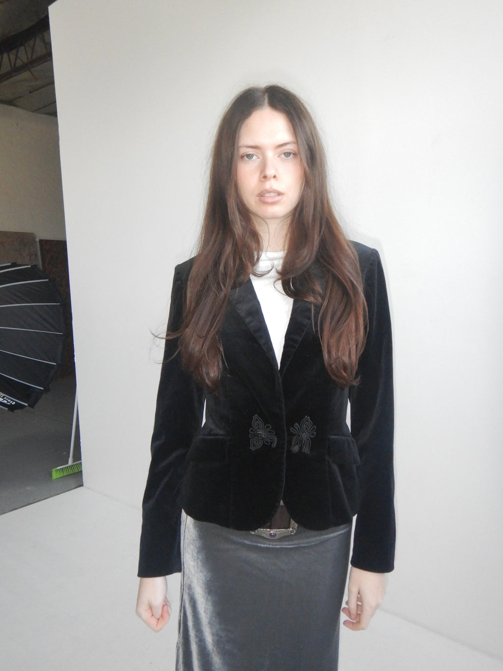 Velvet Frog Closure Blazer (XS)