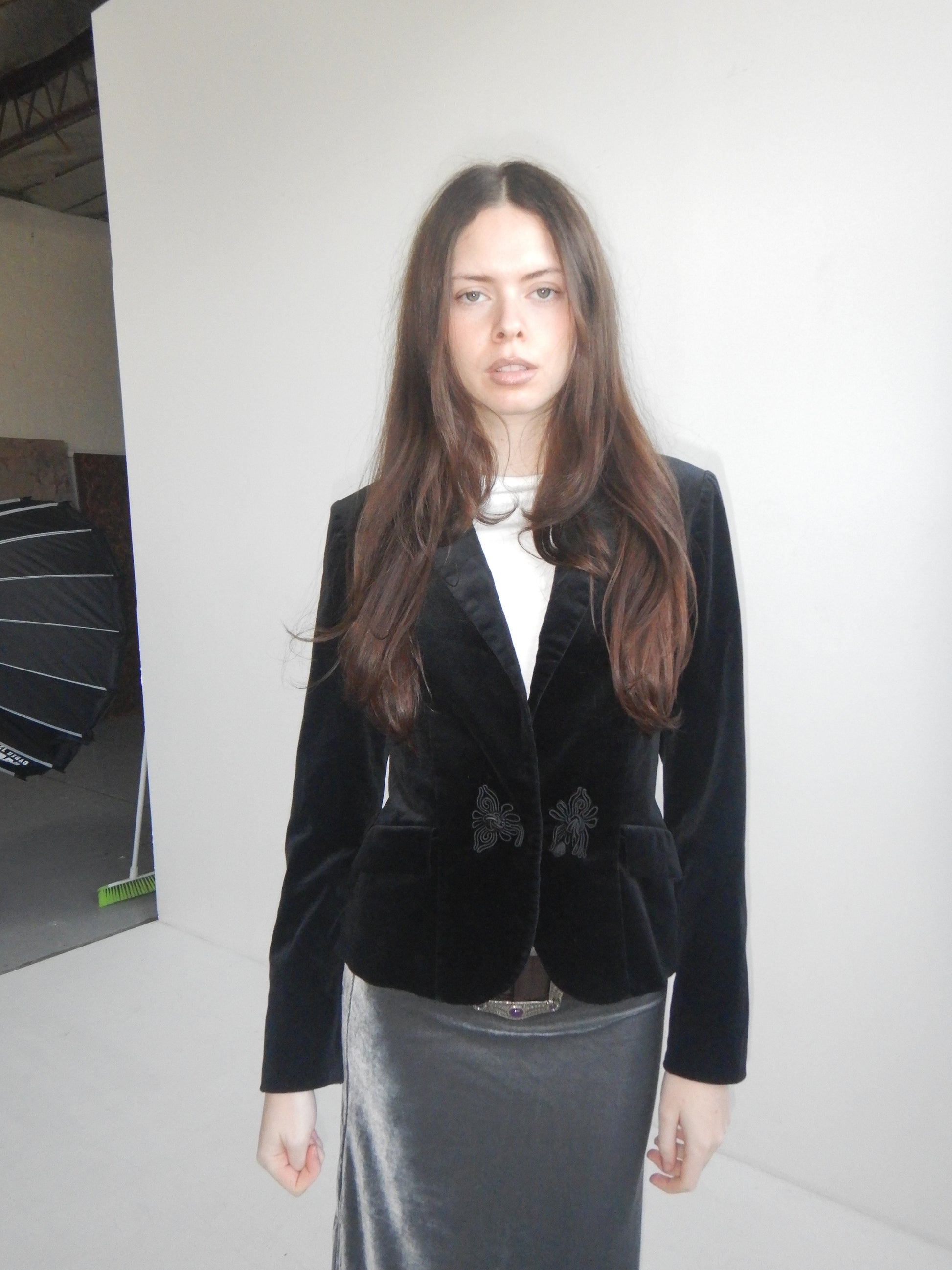 Velvet Frog Closure Blazer (XS)