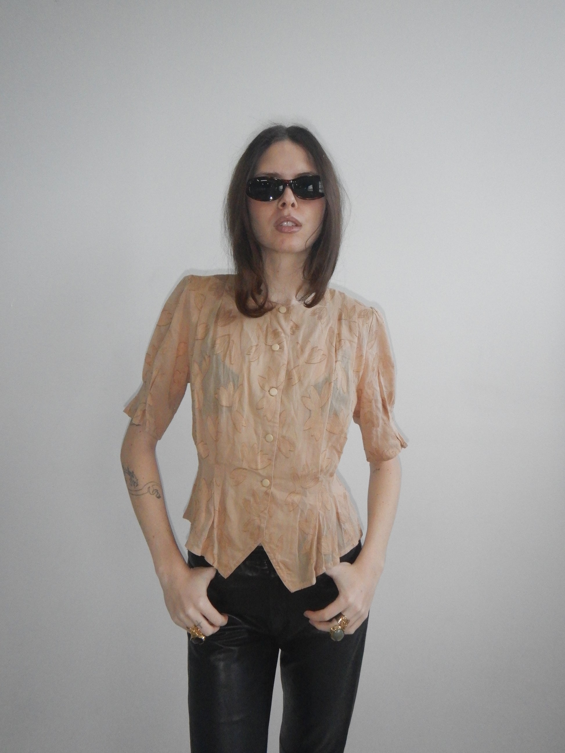 DKNY Vintage Black Lamb Leather Pants (XS Petite)