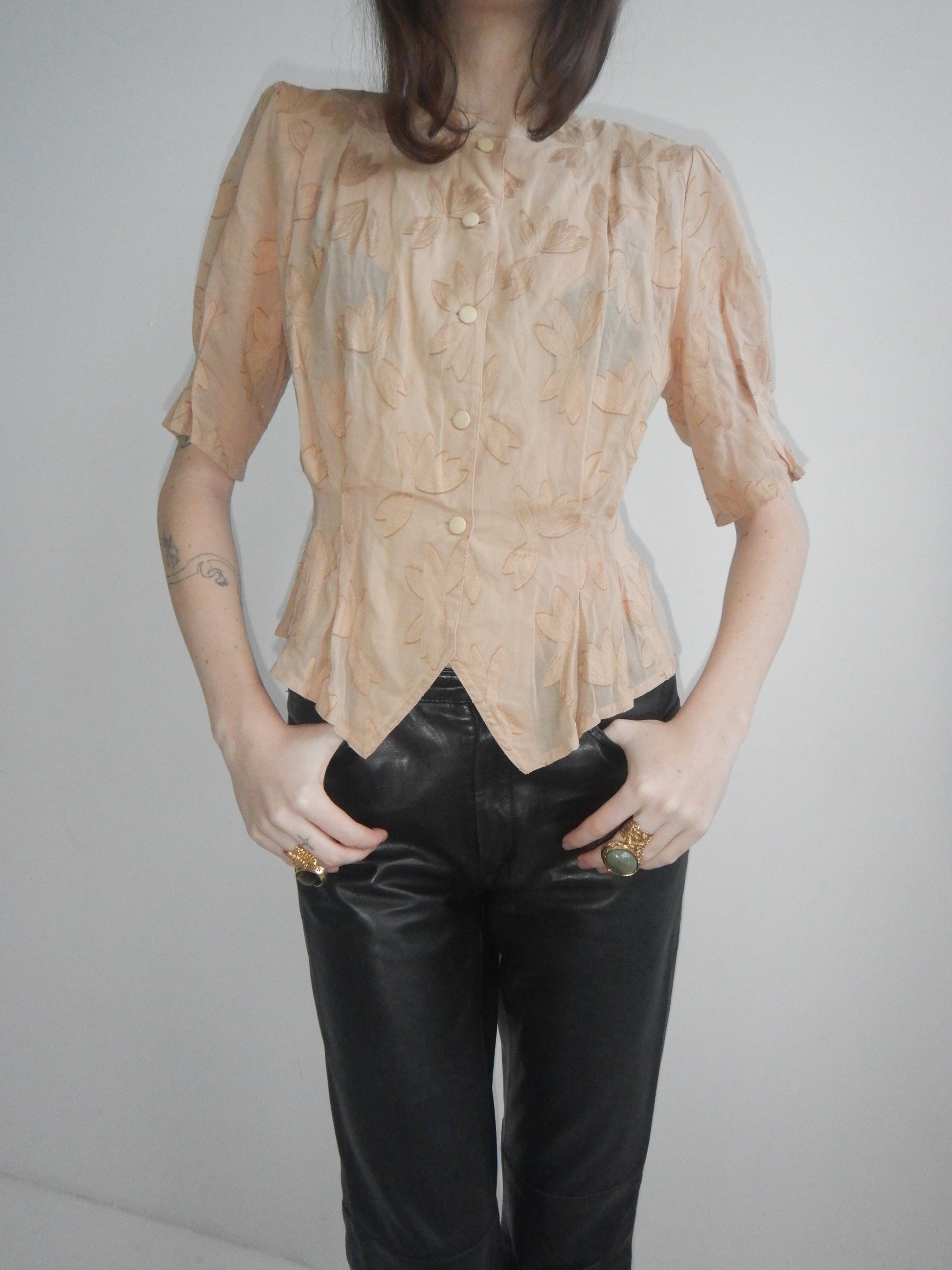 DKNY Vintage Black Lamb Leather Pants (XS Petite)