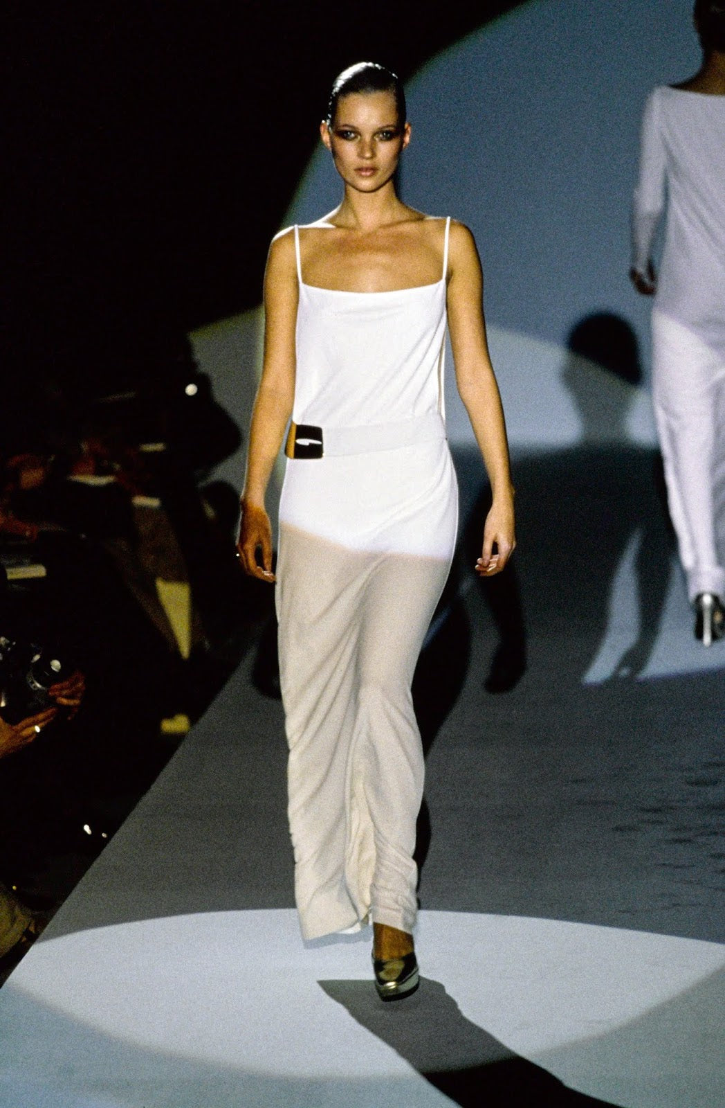 Gucci 1996 AW Tom Ford Era Archive Belt in beige Leather