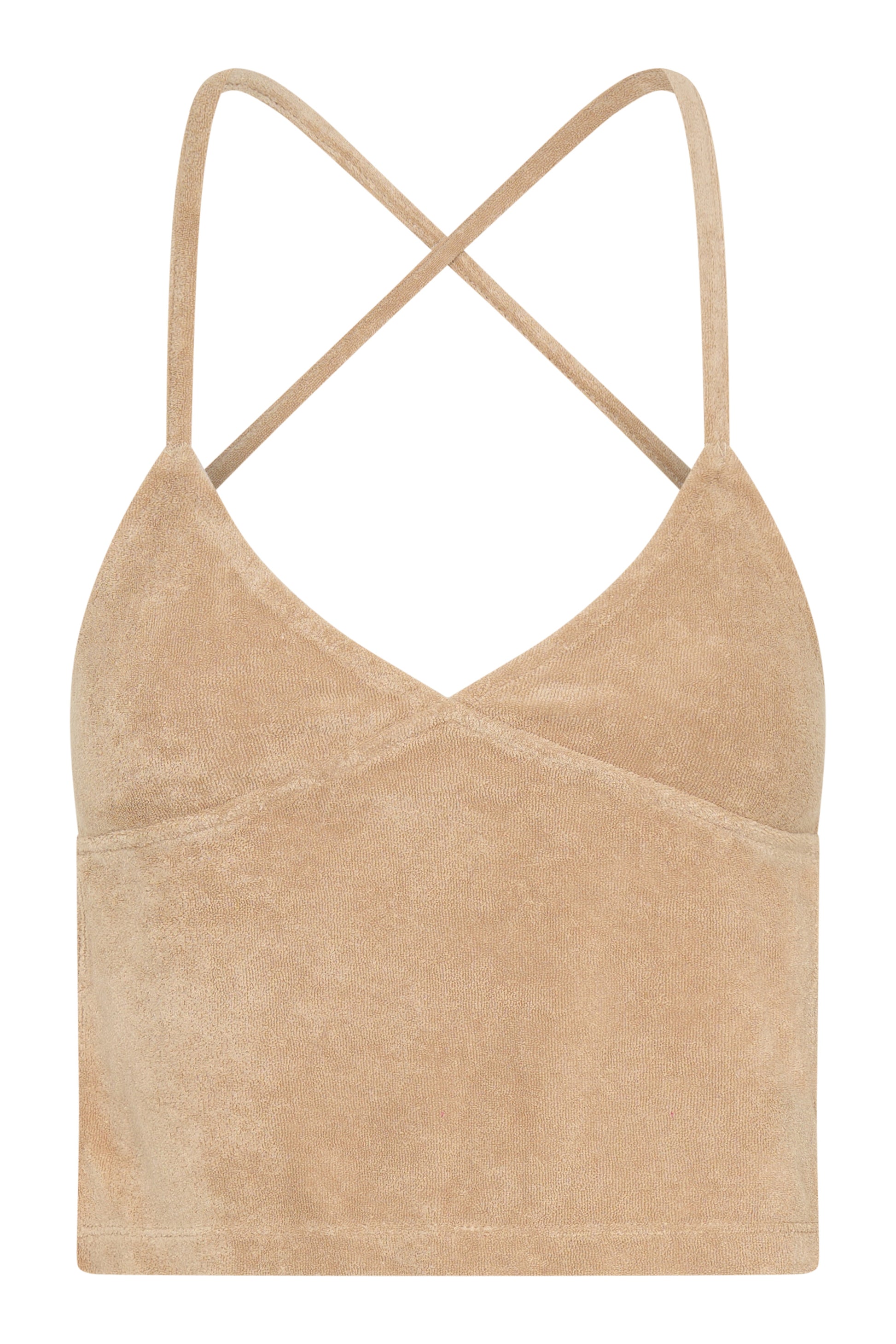Peggy Backless Top — Ecru