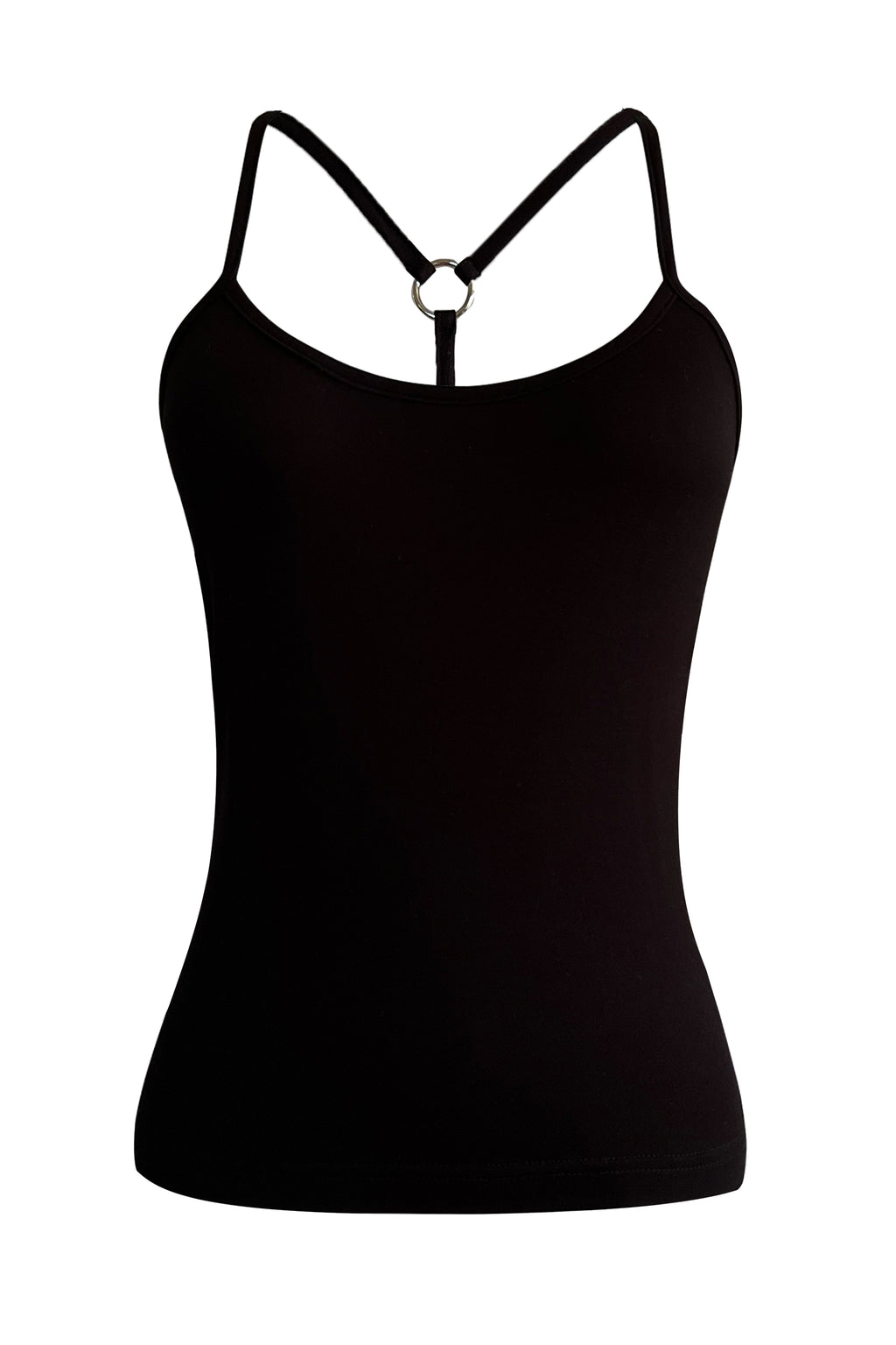 O'Ring Tank Top — Black