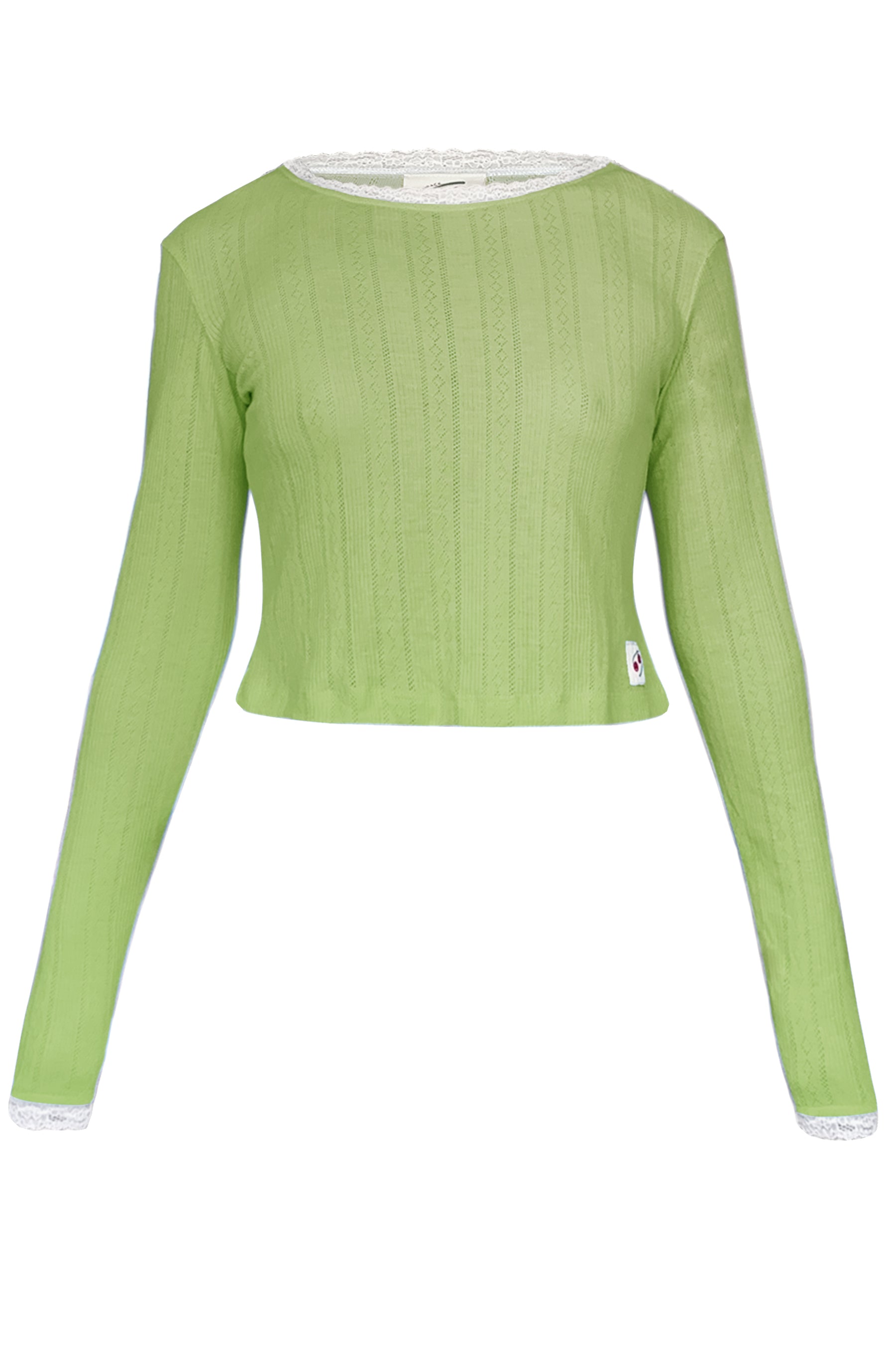 Highrack Long Sleeve Pointelle Top | Highrack Studios