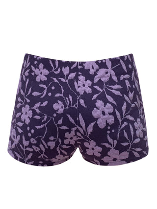 Tiny Shorts  — Purple Flower