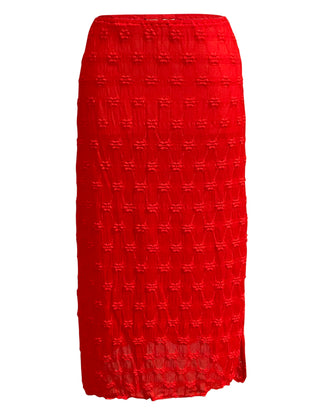 Zelda Mesh Skirt — Red