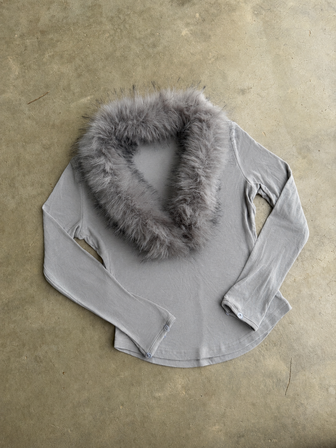 Off Duty Top — Faux Fur