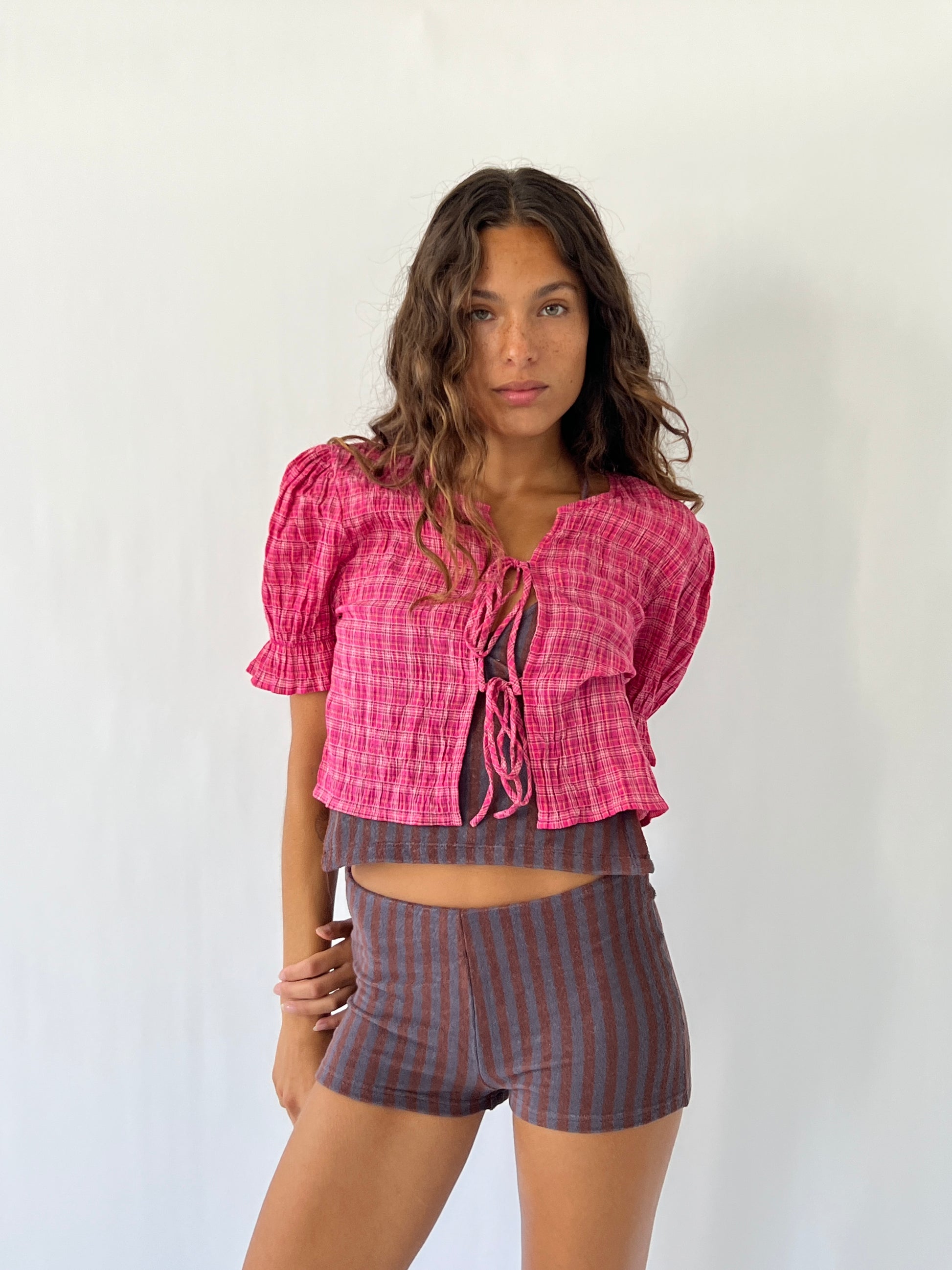 Kismet Plaid Top