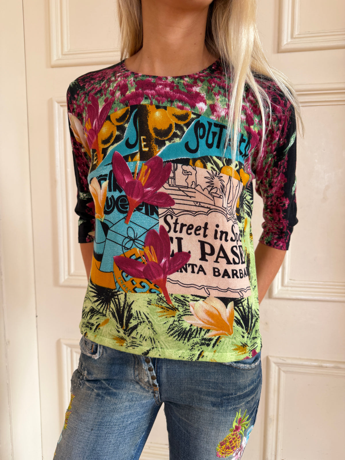 Jean Paul Gaultier Vintage Botanical Print Top (XS-M)