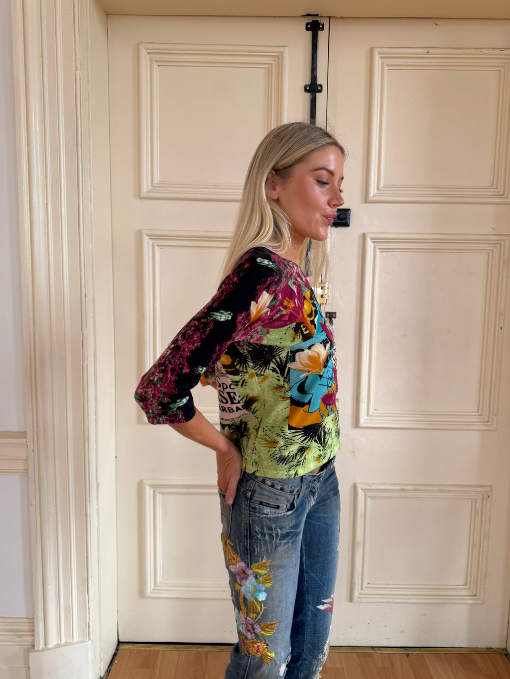 Jean Paul Gaultier Vintage Botanical Print Top (XS-M)