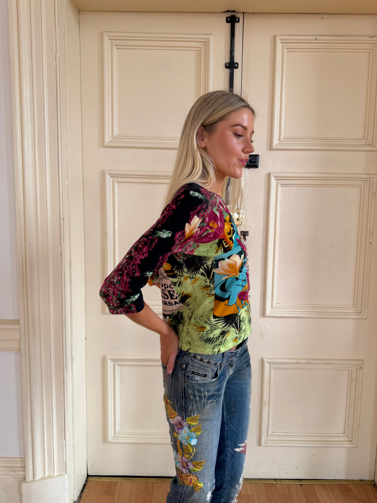 Jean Paul Gaultier Vintage Botanical Print Top (XS-M)