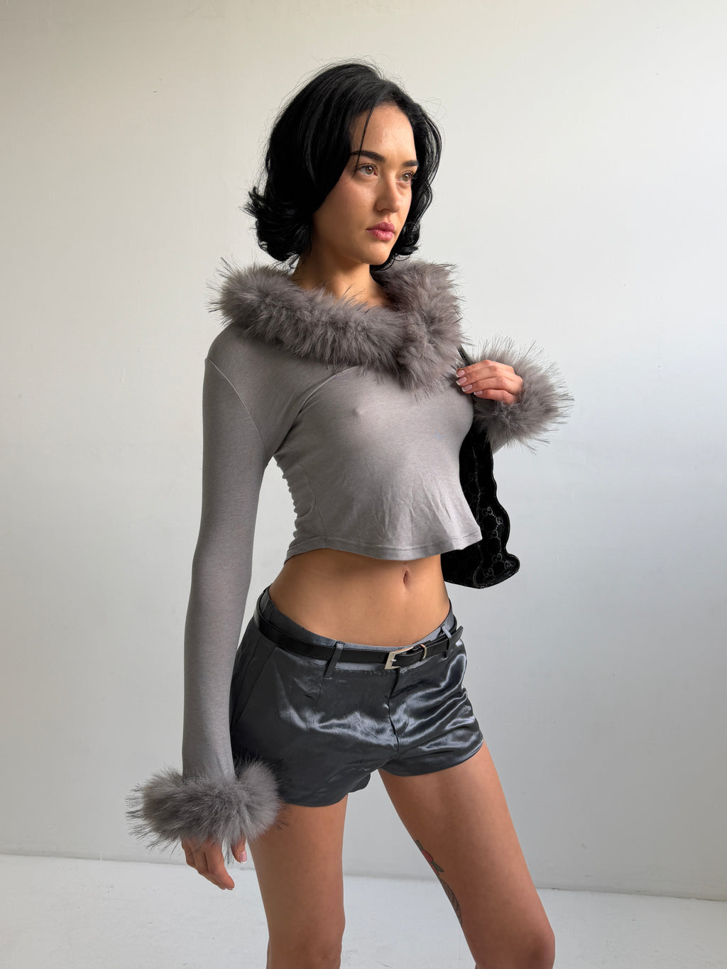 Off Duty Top — Faux Fur