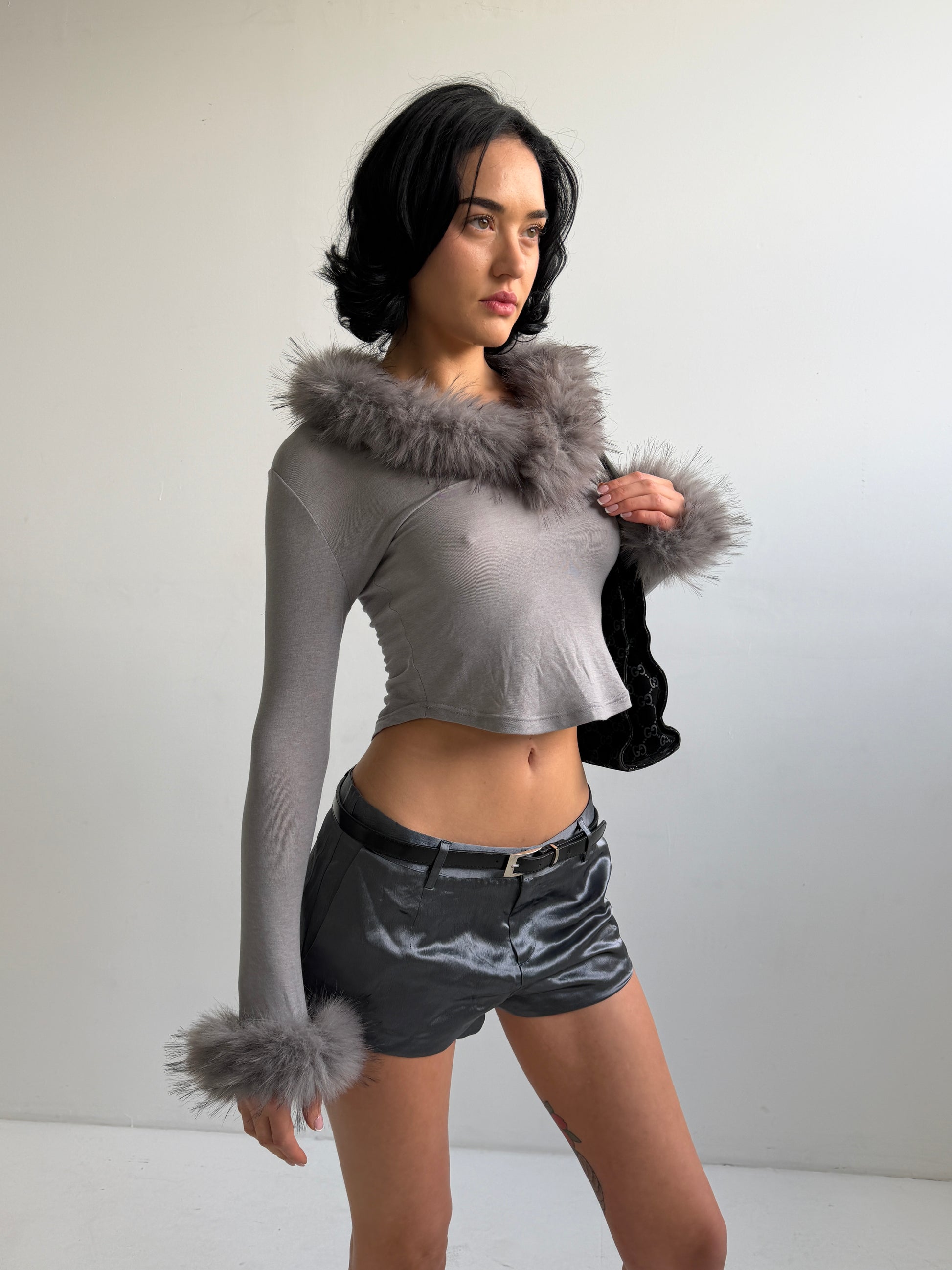 Off Duty Top — Faux Fur