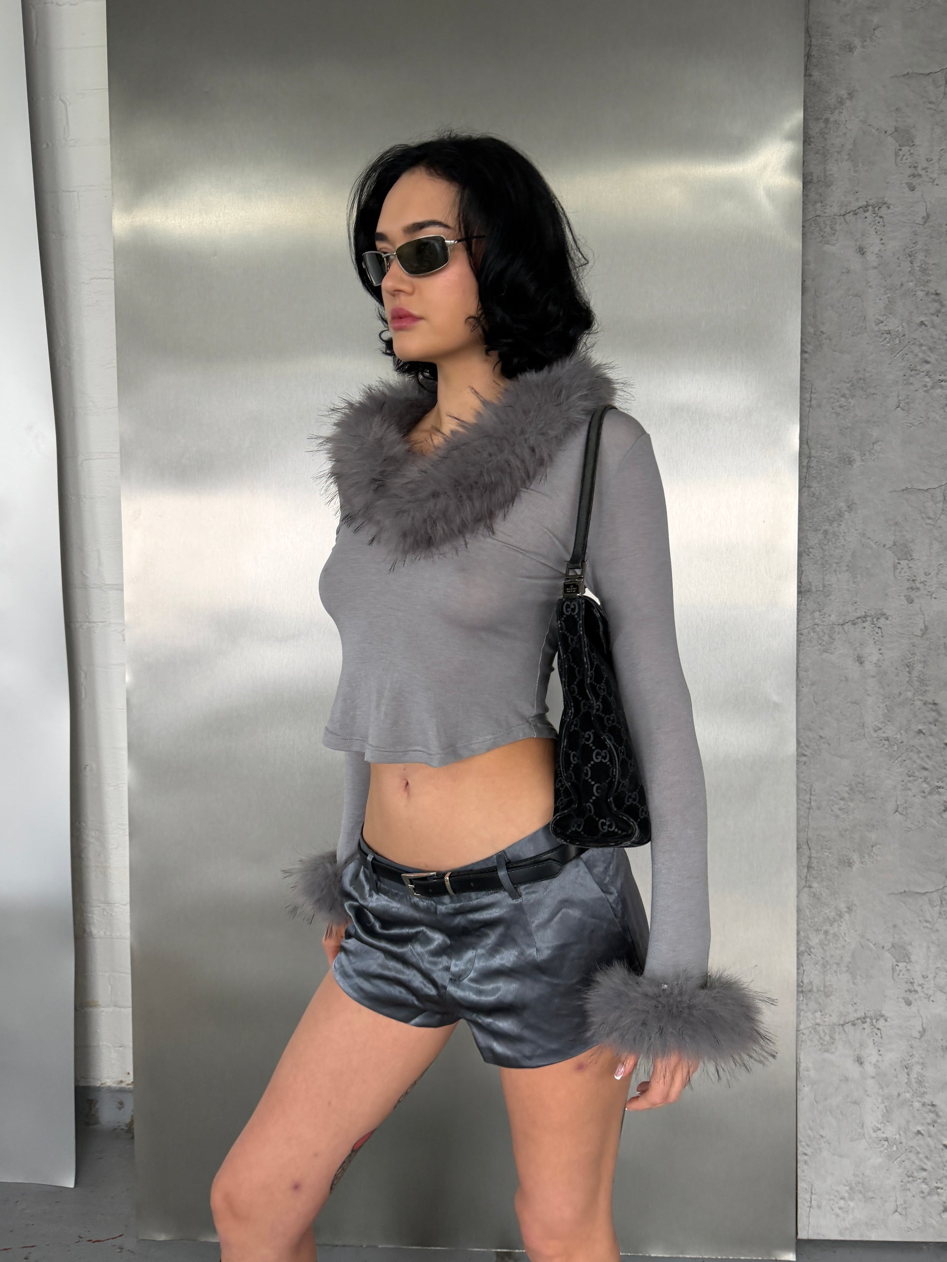 Off Duty Top — Faux Fur