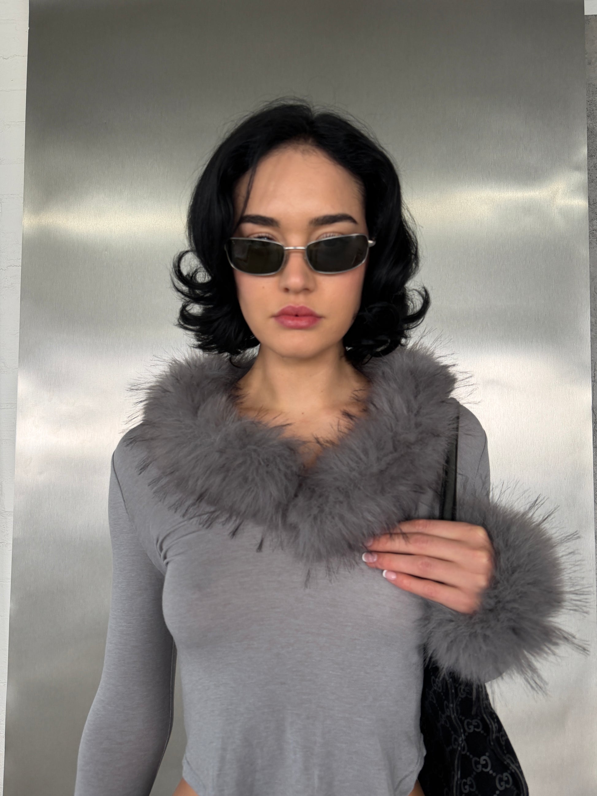 Off Duty Top — Faux Fur