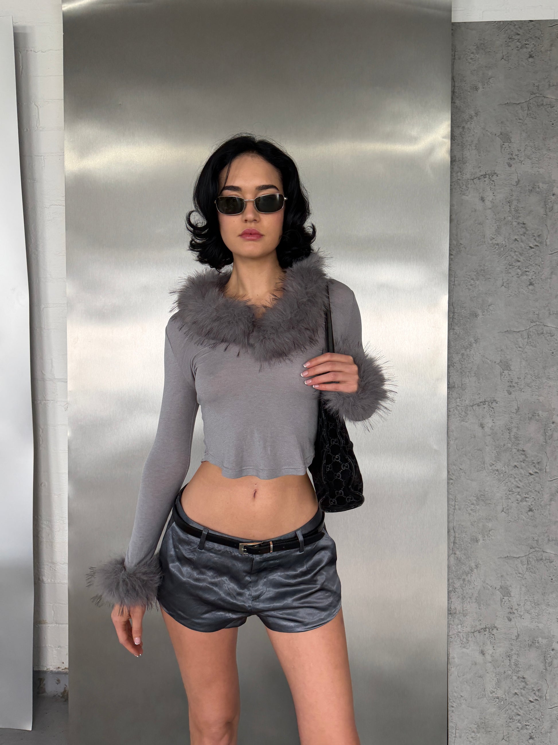 Off Duty Top — Faux Fur