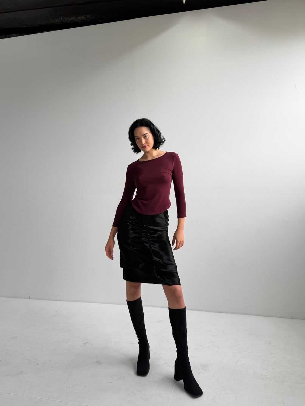 Viktor & Rolf Black Textured Skirt (XS/S)